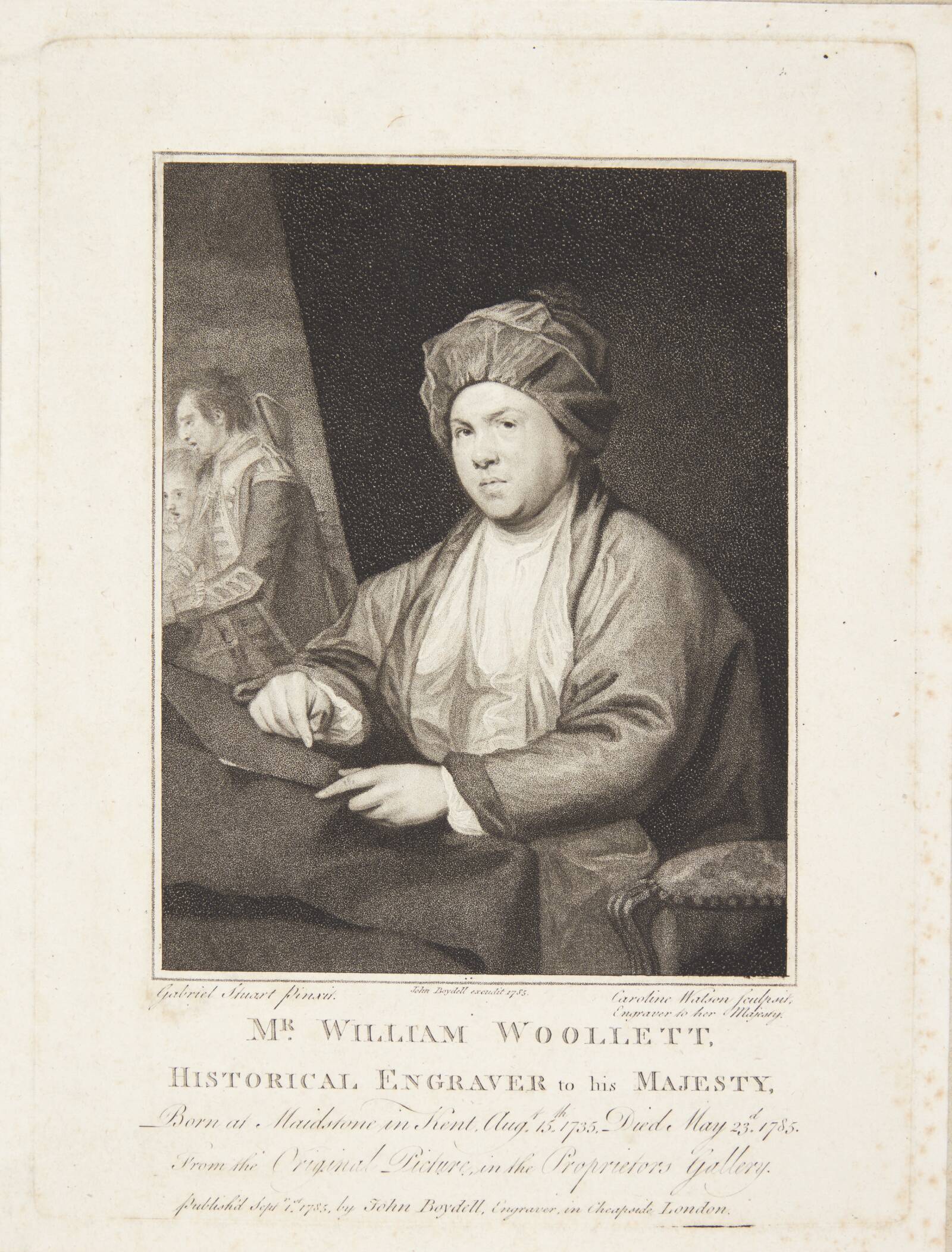 William Woollett, Caroline Watson, 1785