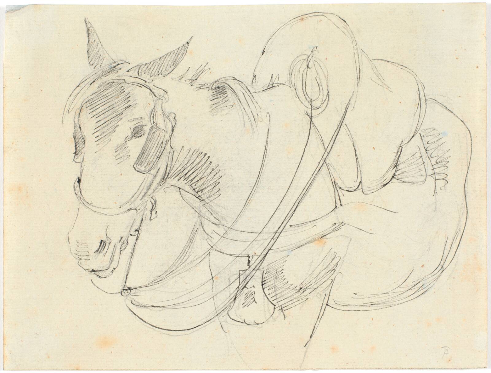 Muldyr. Italien, Theodor Philipsen, 1883
