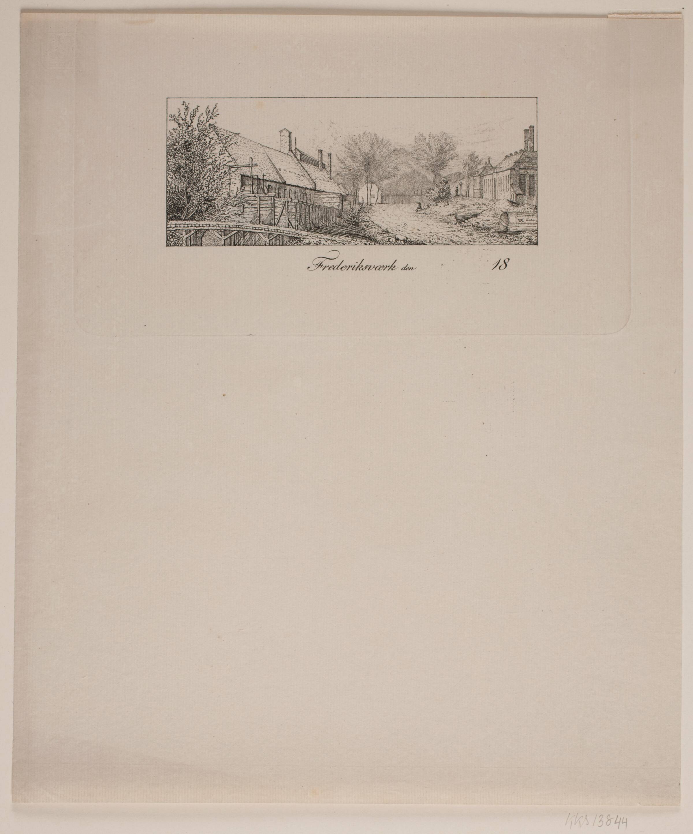Gadeparti i Frederiksværk, Vilhelm Kyhn, 1842-1849