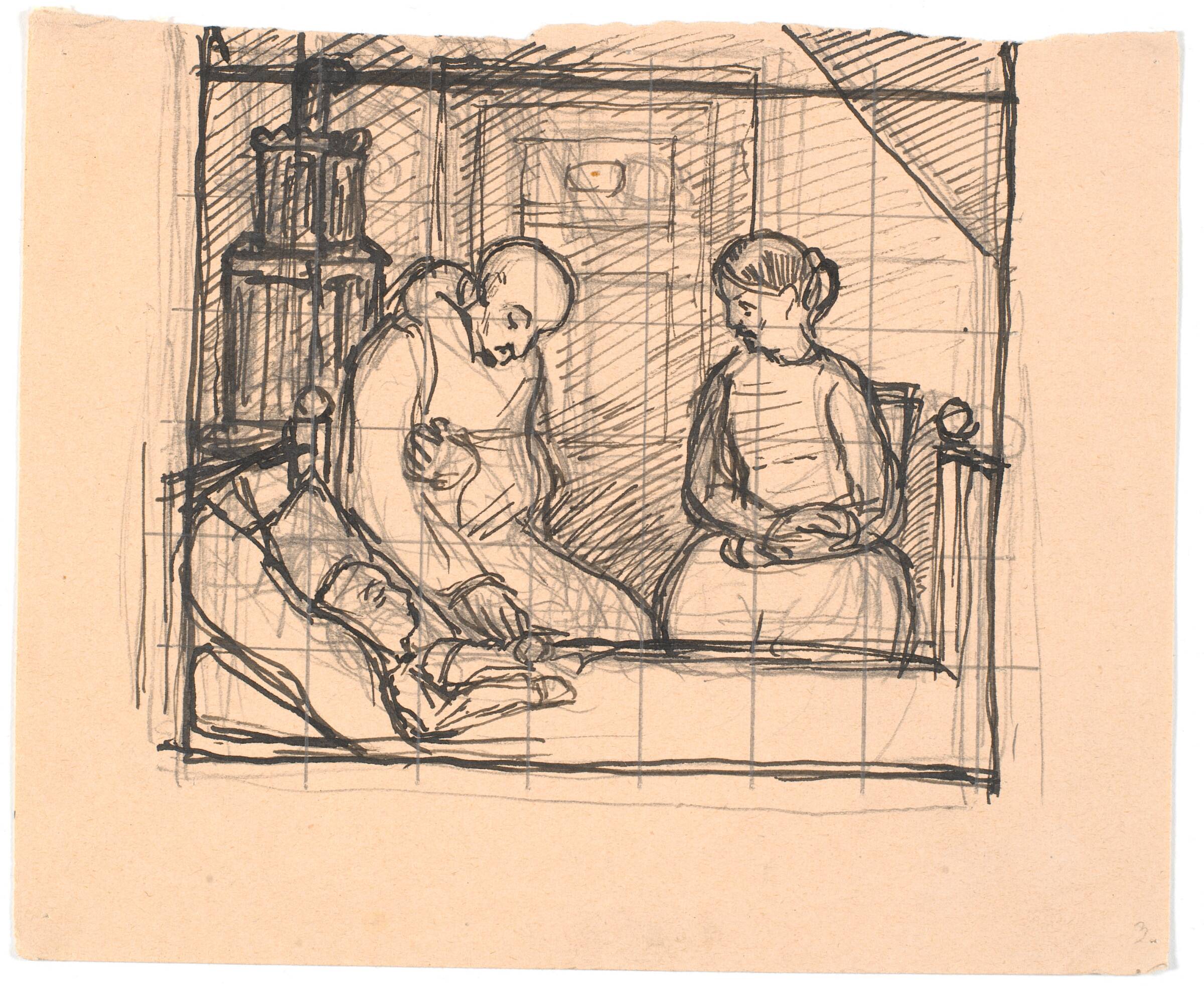 Og da den gamle Mand rystede af kulde..., Fritz Syberg, 1901-1902