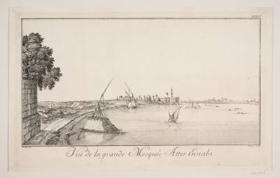 "Vüe de la grande Mosquée Atter Ennabi". Illustration til Frederik Lodvig Norden, "Voyage d'Egypte et de Nubie", København 1755