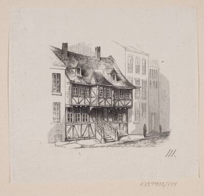Illustration til "Det Gamle Huus" i H.C. Andersen, "Eventyr og Historier", Bind 2
