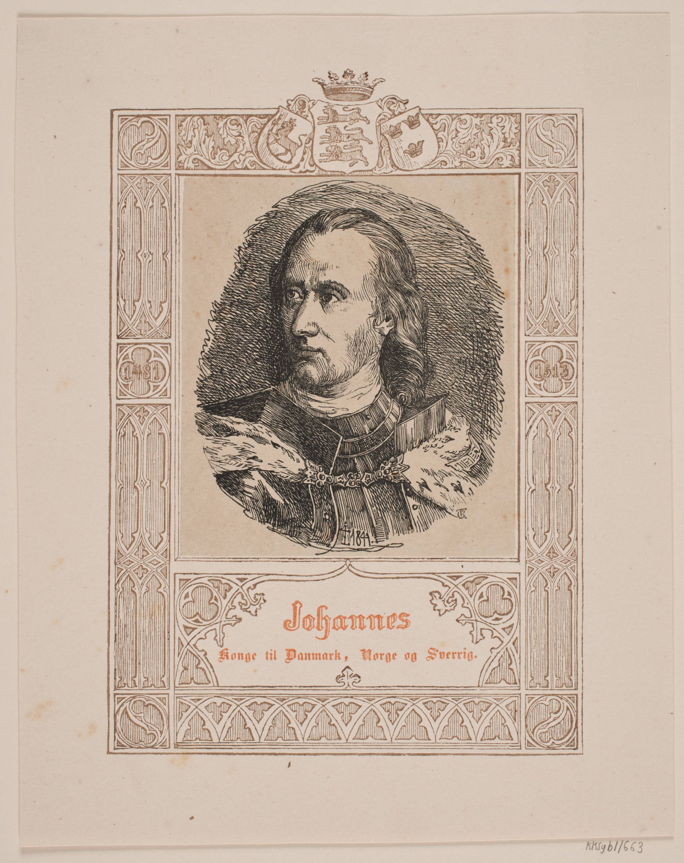 Kong Hans, Carl Peter Theodor Rothweiler, 1841