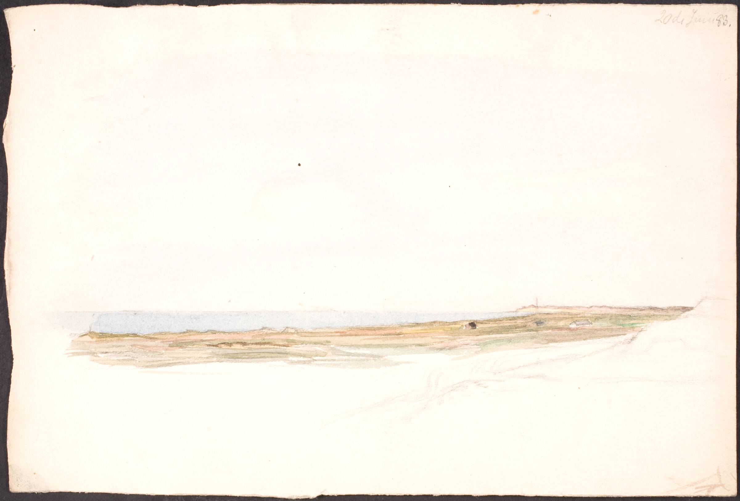 Landskab, Agnes Slott-Møller, 1883