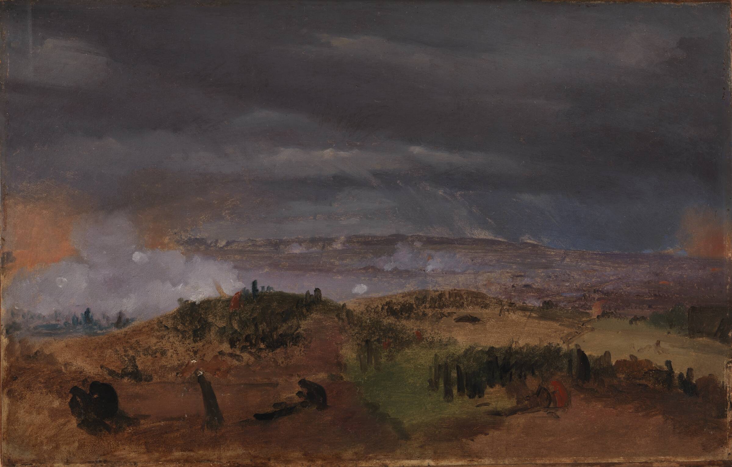Slaget ved Isted den 25. juli 1850. Studie, Jørgen V. Sonne, 1850