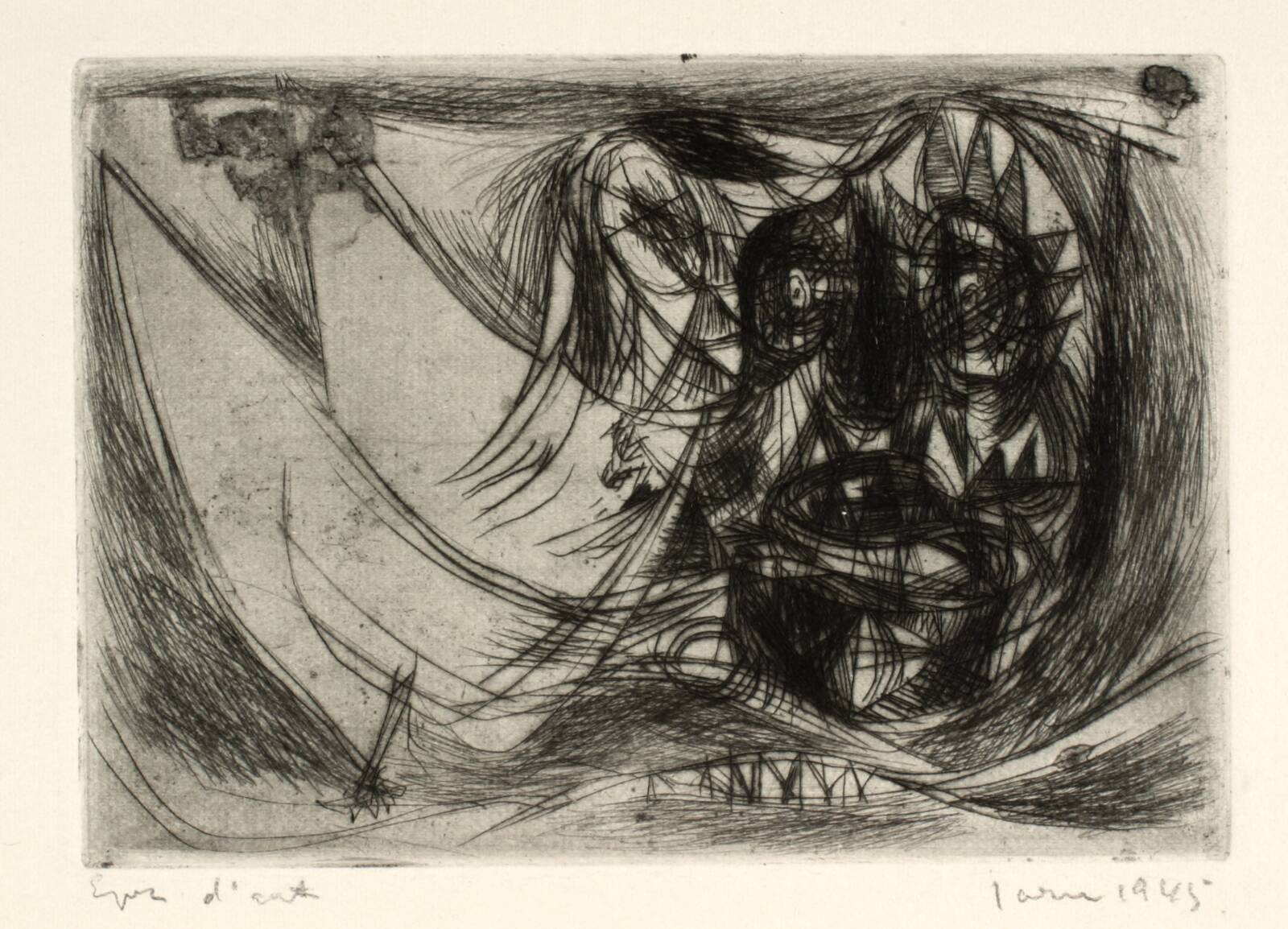 L'oiseau rare, Asger Jorn, 1945