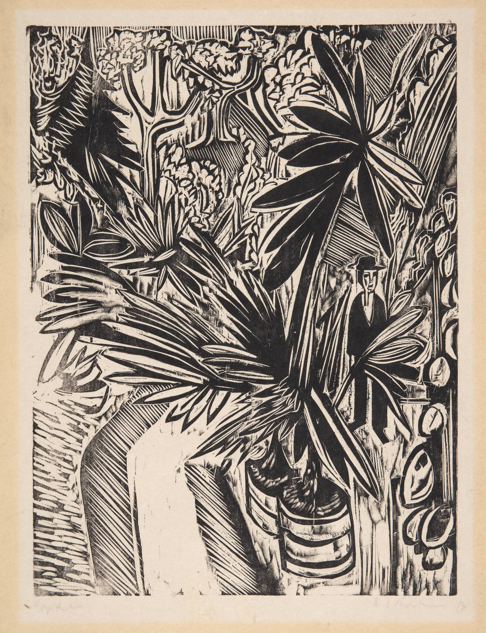 Væksthus. Jena, Ernst Ludwig Kirchner, 1914