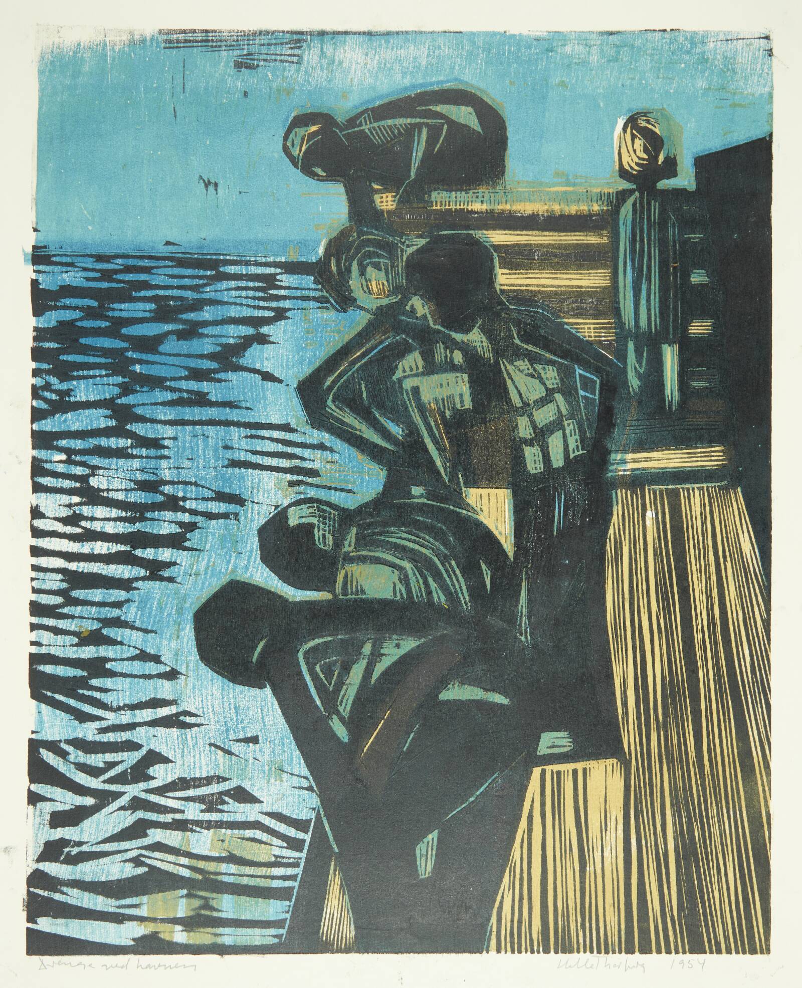 "Drenge ved havnen", Helle Thorborg, 1954