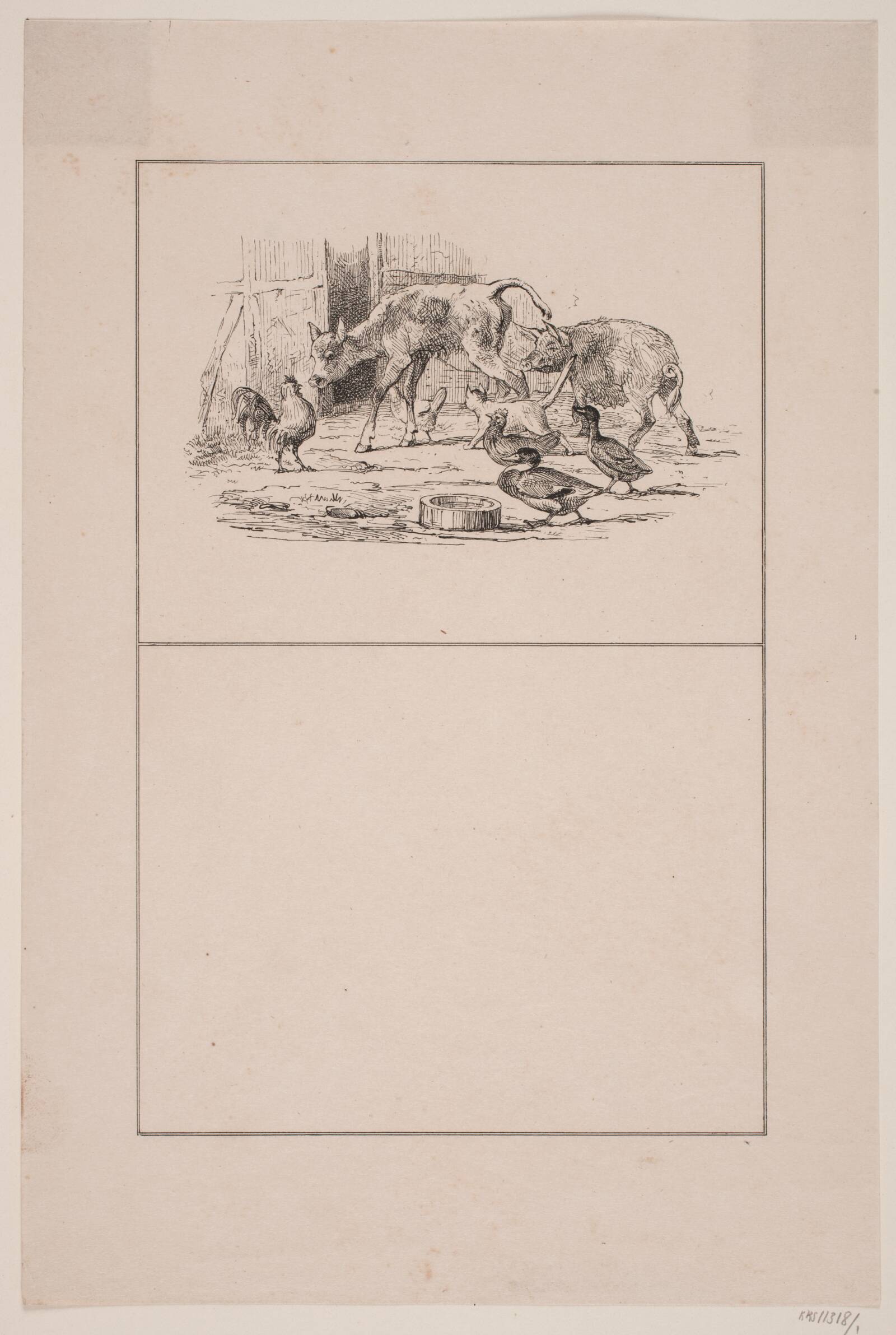 Spædkalven, Adolph Kittendorff, 1845