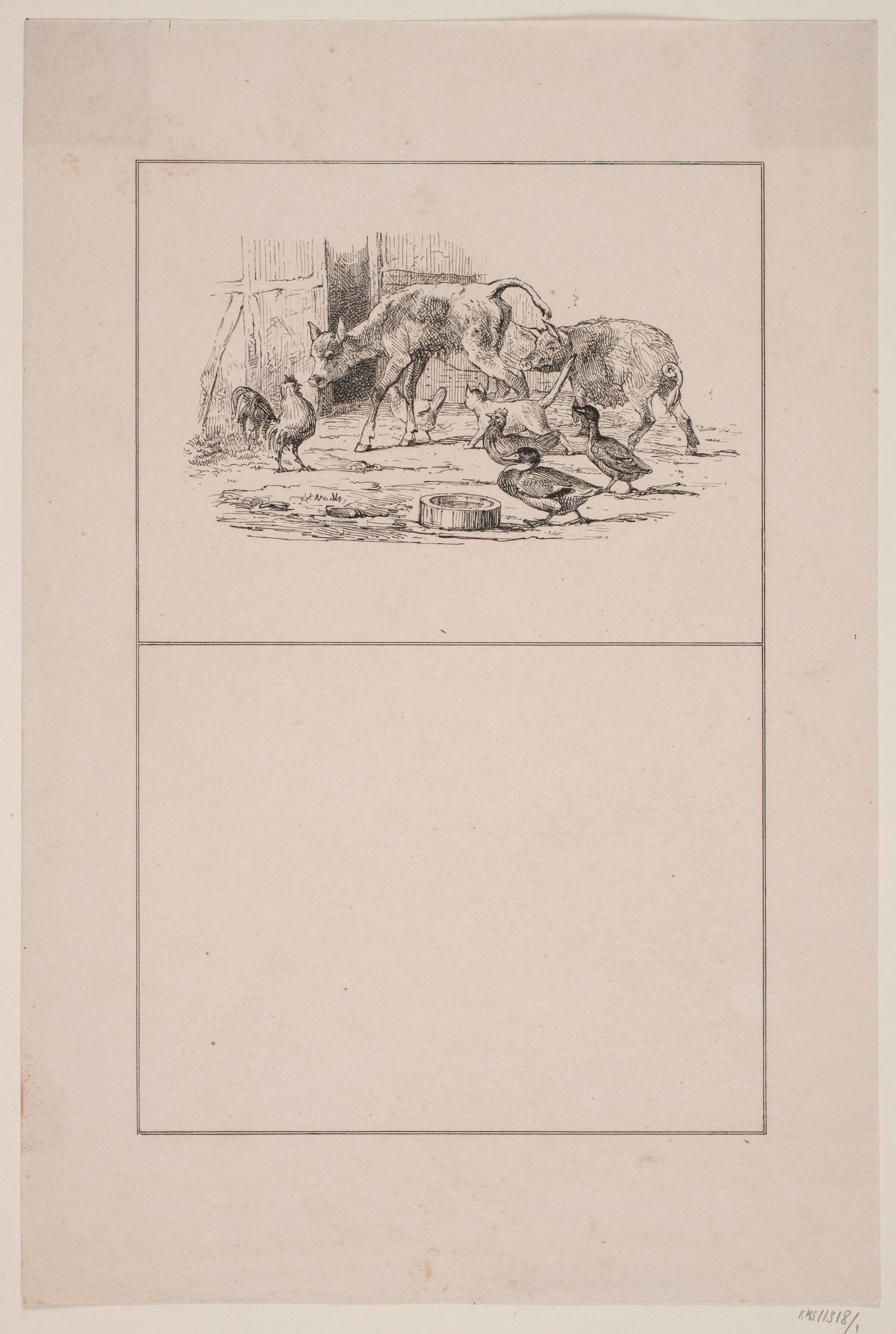 Spædkalven, Adolph Kittendorff, 1845