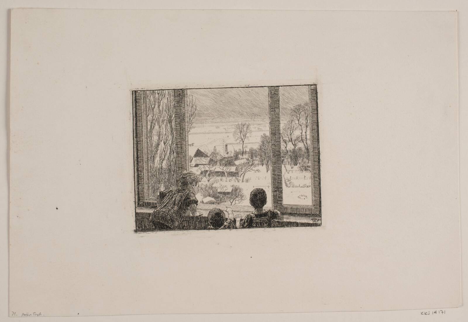 Børnene ved vinduet, Niels Skovgaard, 1900
