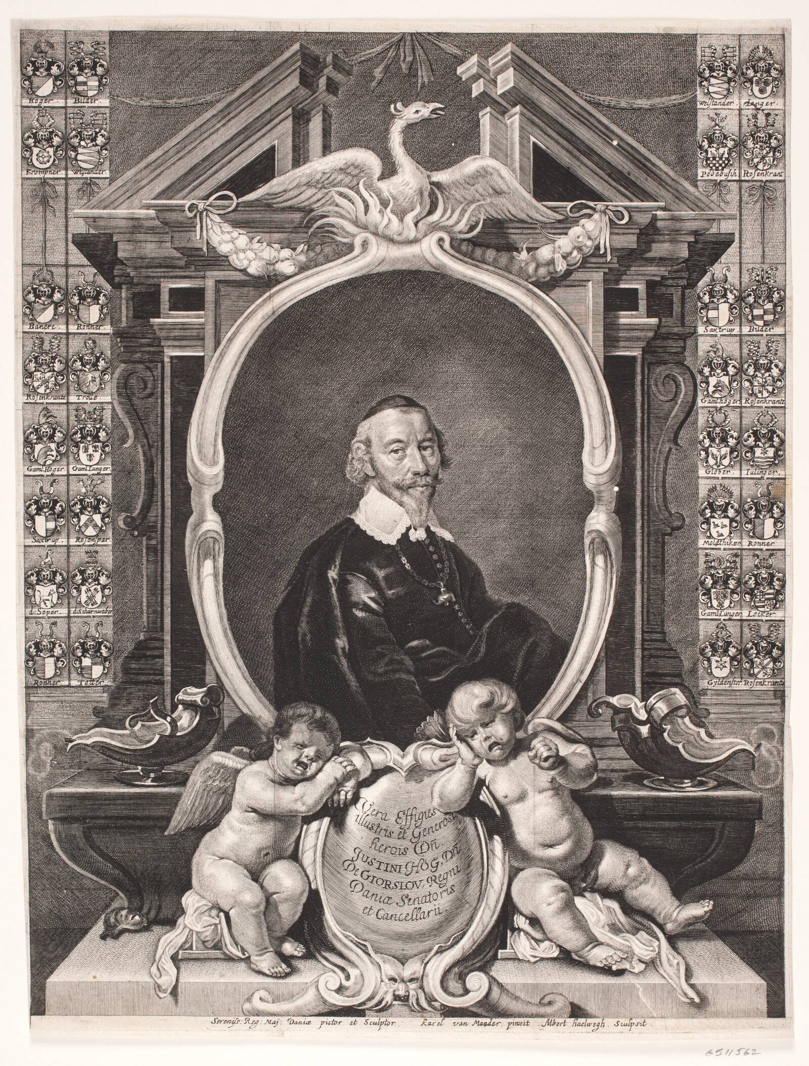 Just Høeg. Mindeblad, Albert Haelwegh, 1647-1648