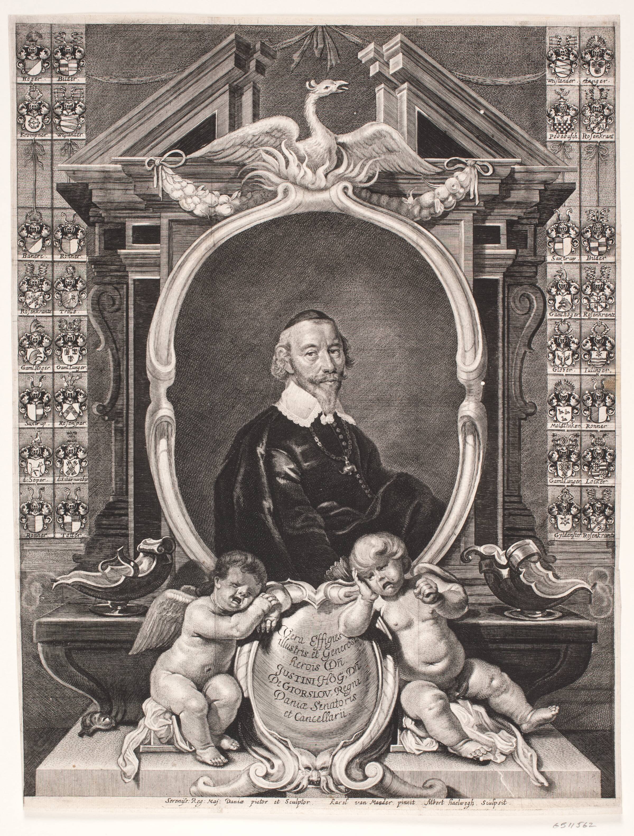 Just Høeg. Mindeblad, Albert Haelwegh, 1647-1648