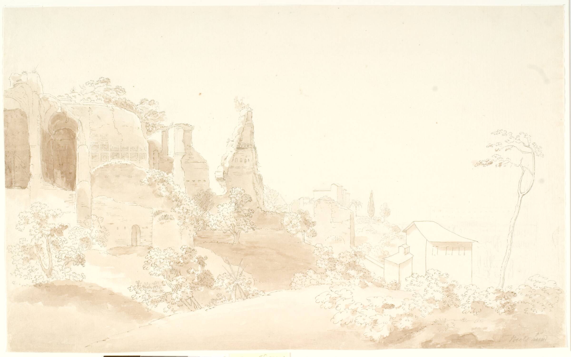 Ruiner og bygninger. Palatin, Niels Gundersen Lund, 1789-1792