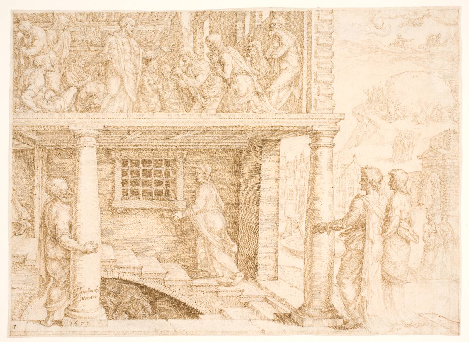 Mattæus' kaldelse, Maarten van Heemskerck, 1571