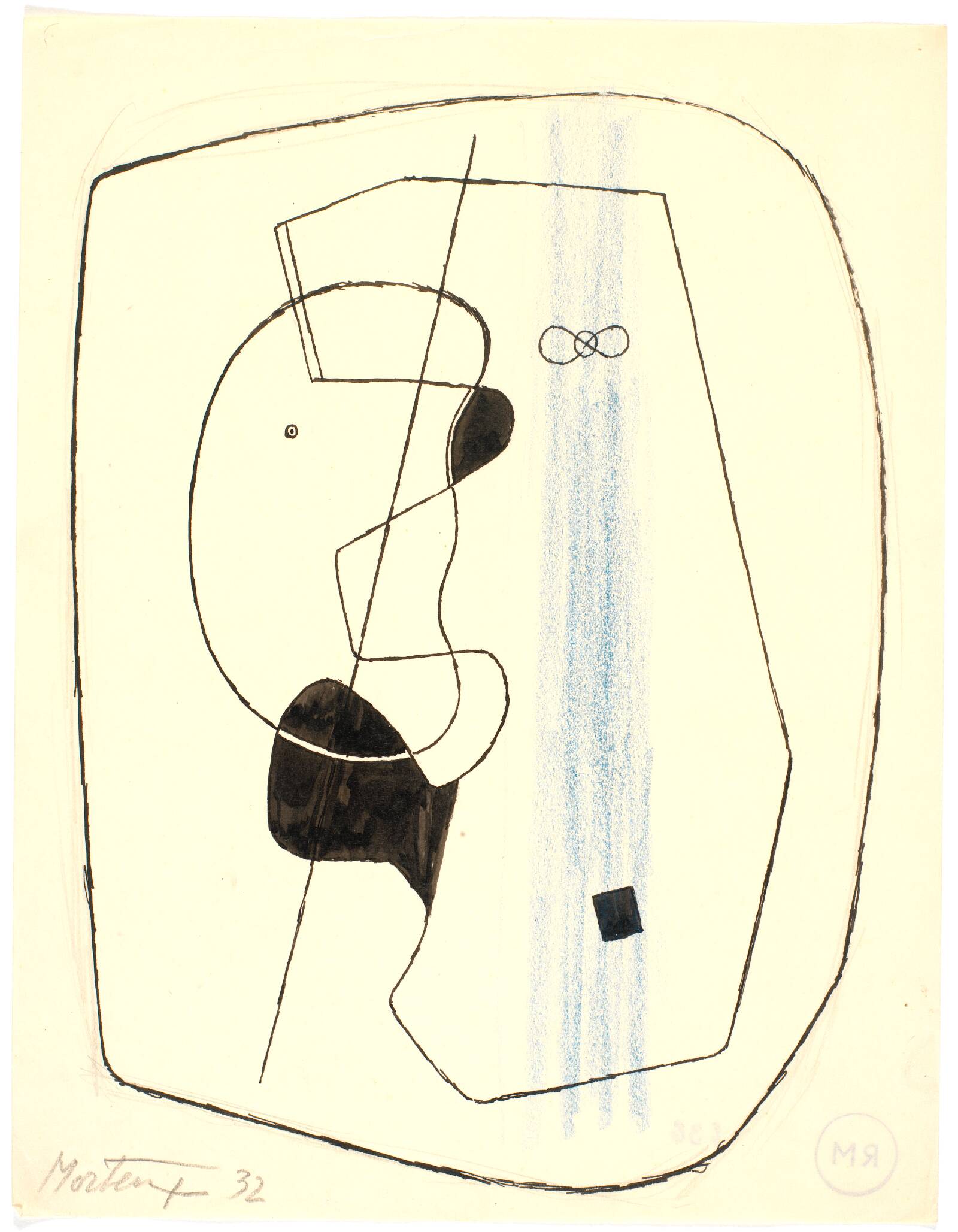 Komposition, Richard Mortensen, 1931-1933