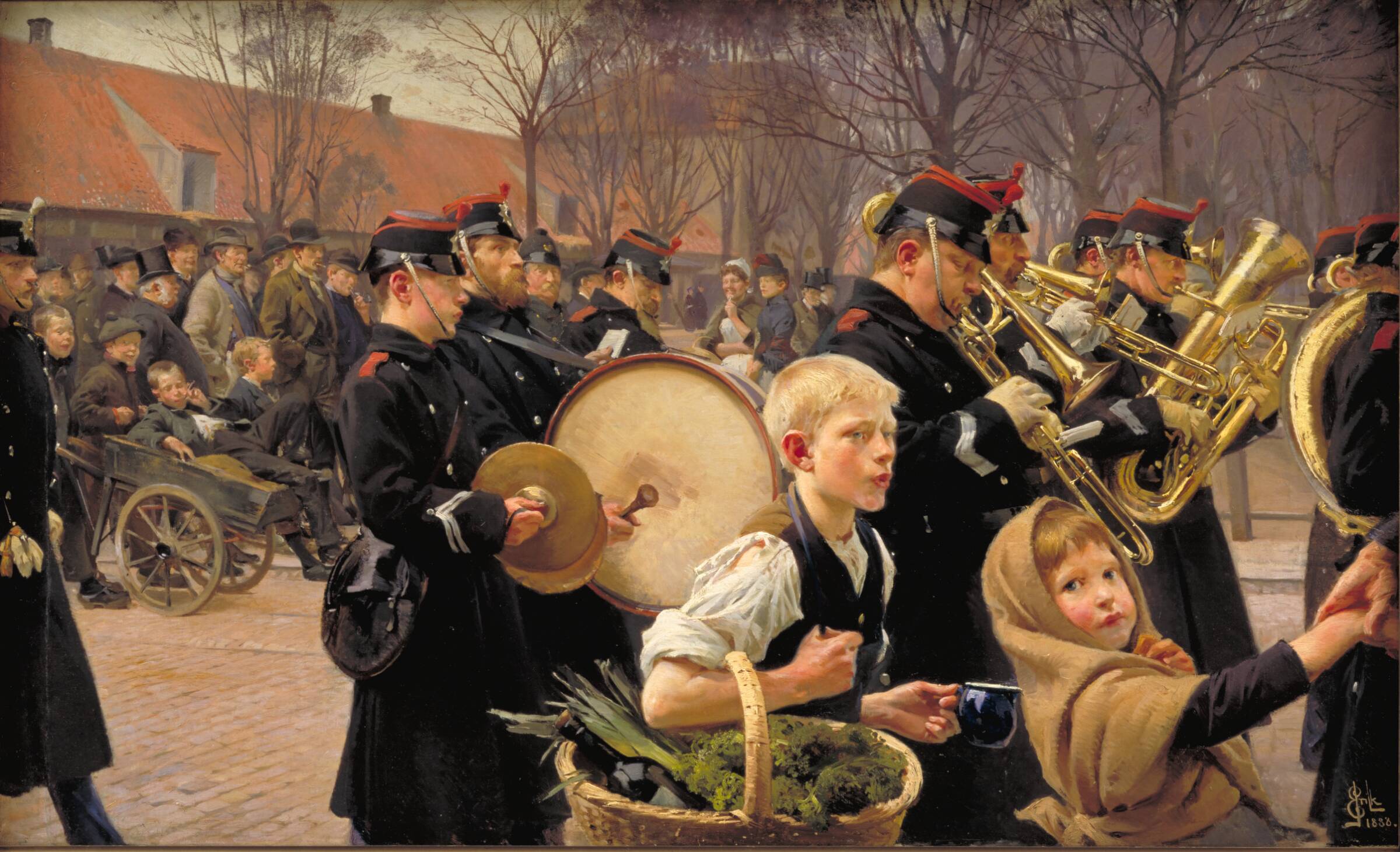 Vagtparade, Erik Henningsen, 1888