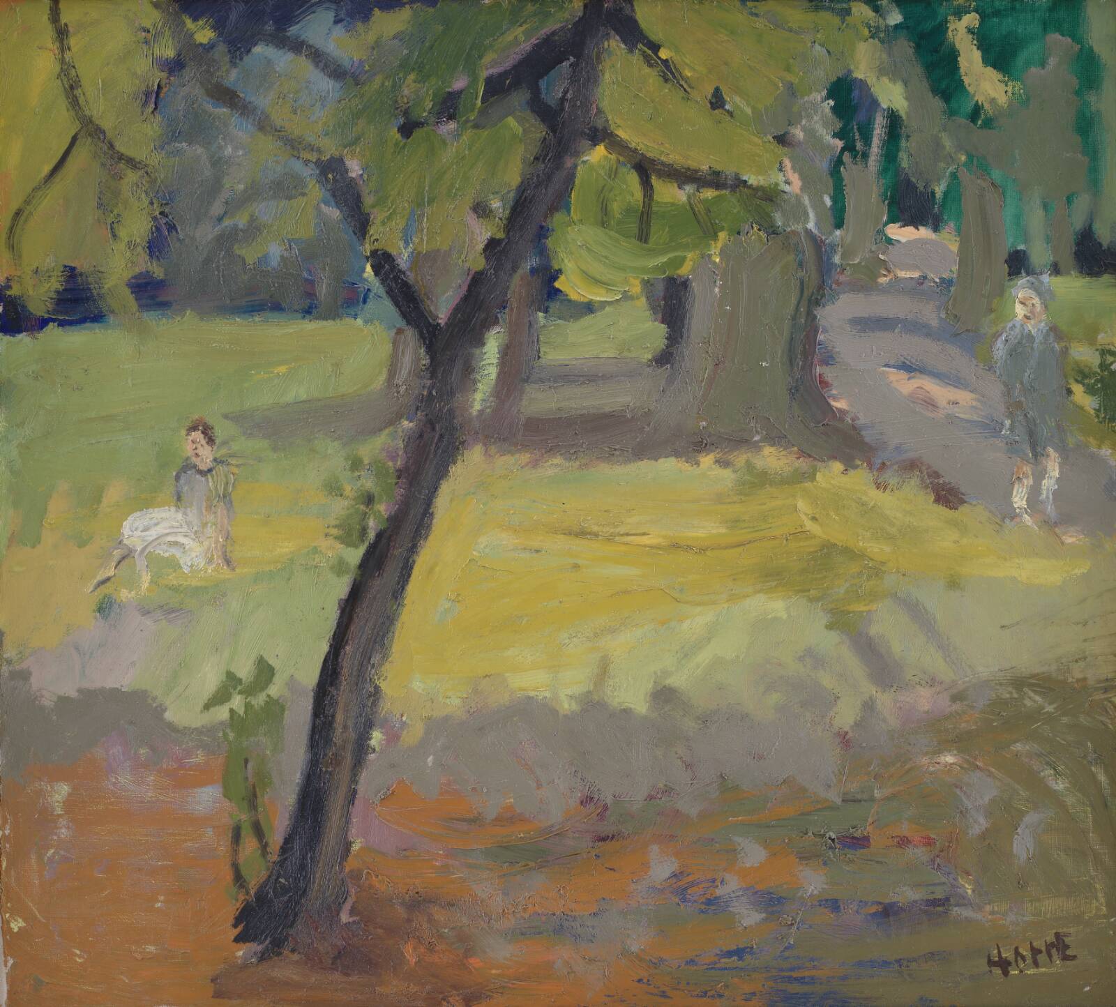 Septemberdag. Søndermarken, Erik Hoppe, 1934