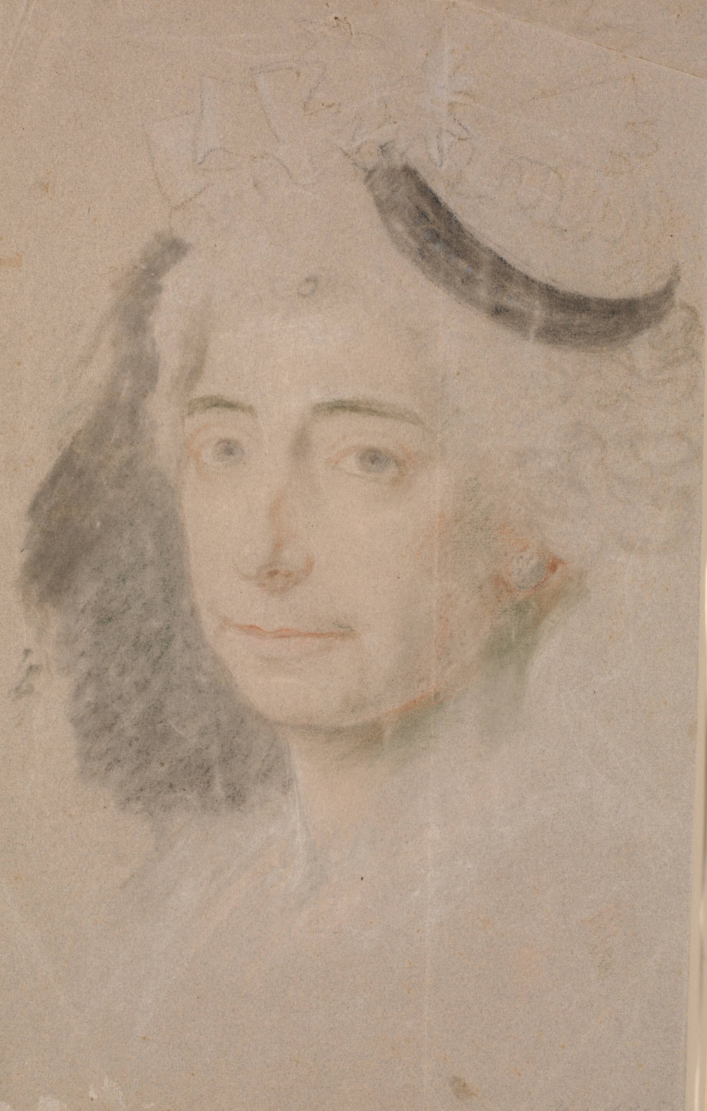 Studie til portræt af fru Margrethe Elisabeth Stampe, Jens Juel, 1798-1898