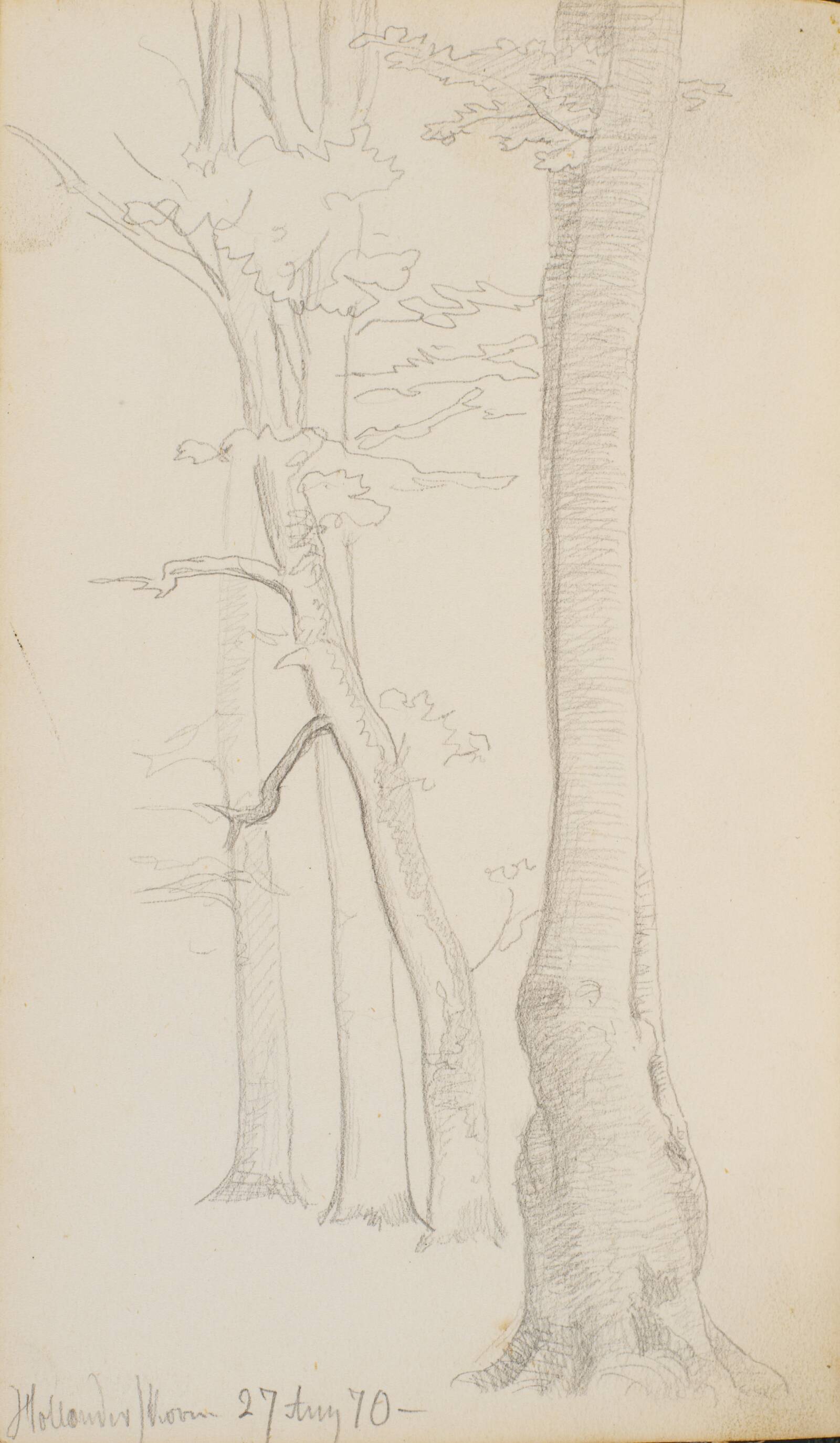 Skovinteriør, P.C. Skovgaard, 1870