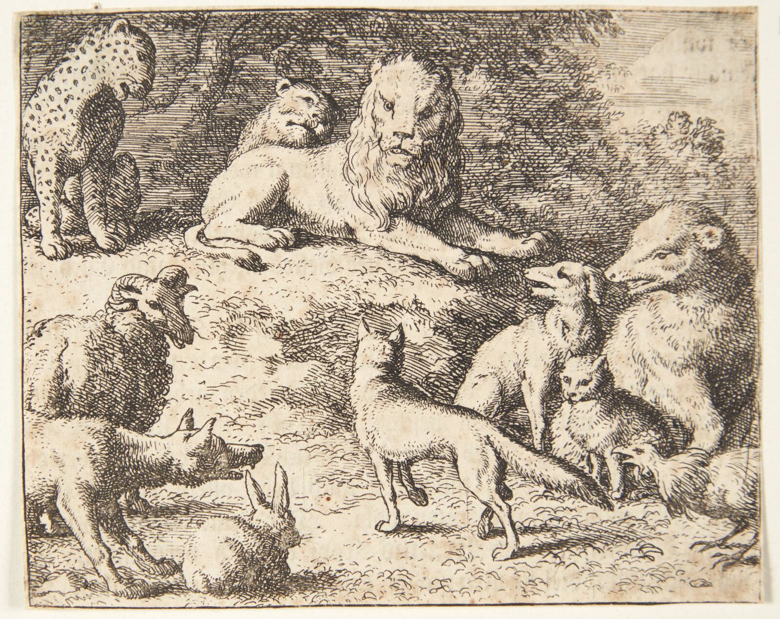 Renard møder op i retten, Allaert van Everdingen, 1621-1675