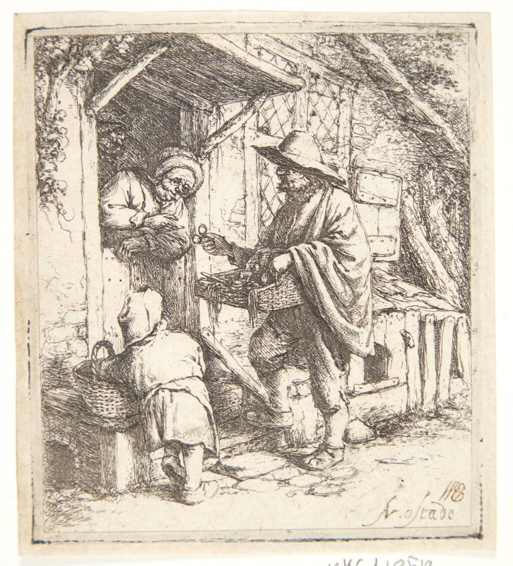 Brillesælgeren, Adriaen van Ostade, 1646
