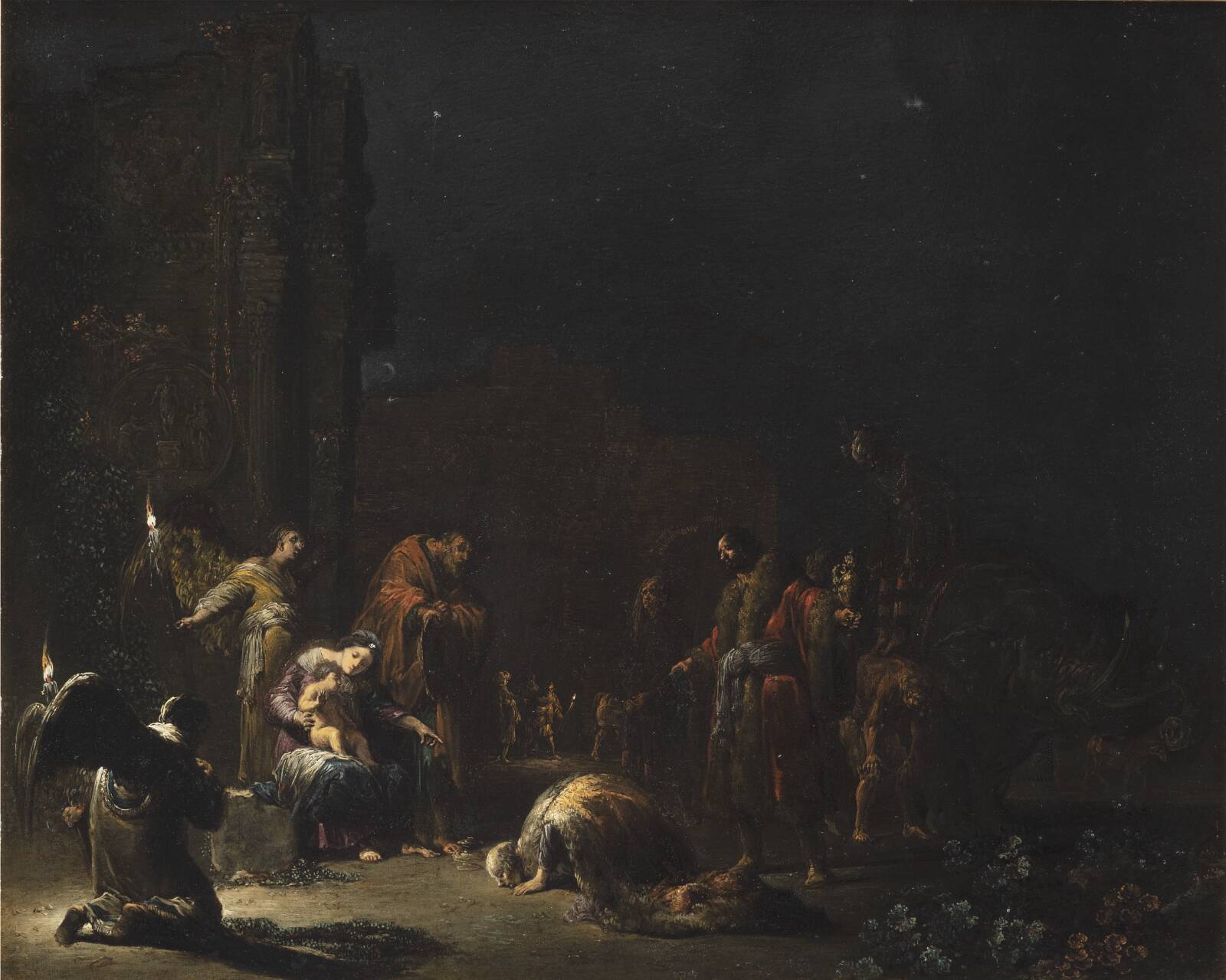 De hellige tre konger, Leonard Bramer, 1611-1674