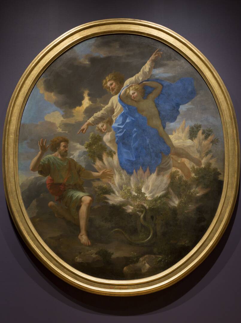Moses and the Burning Bush, by Nicolas Poussin, 1641