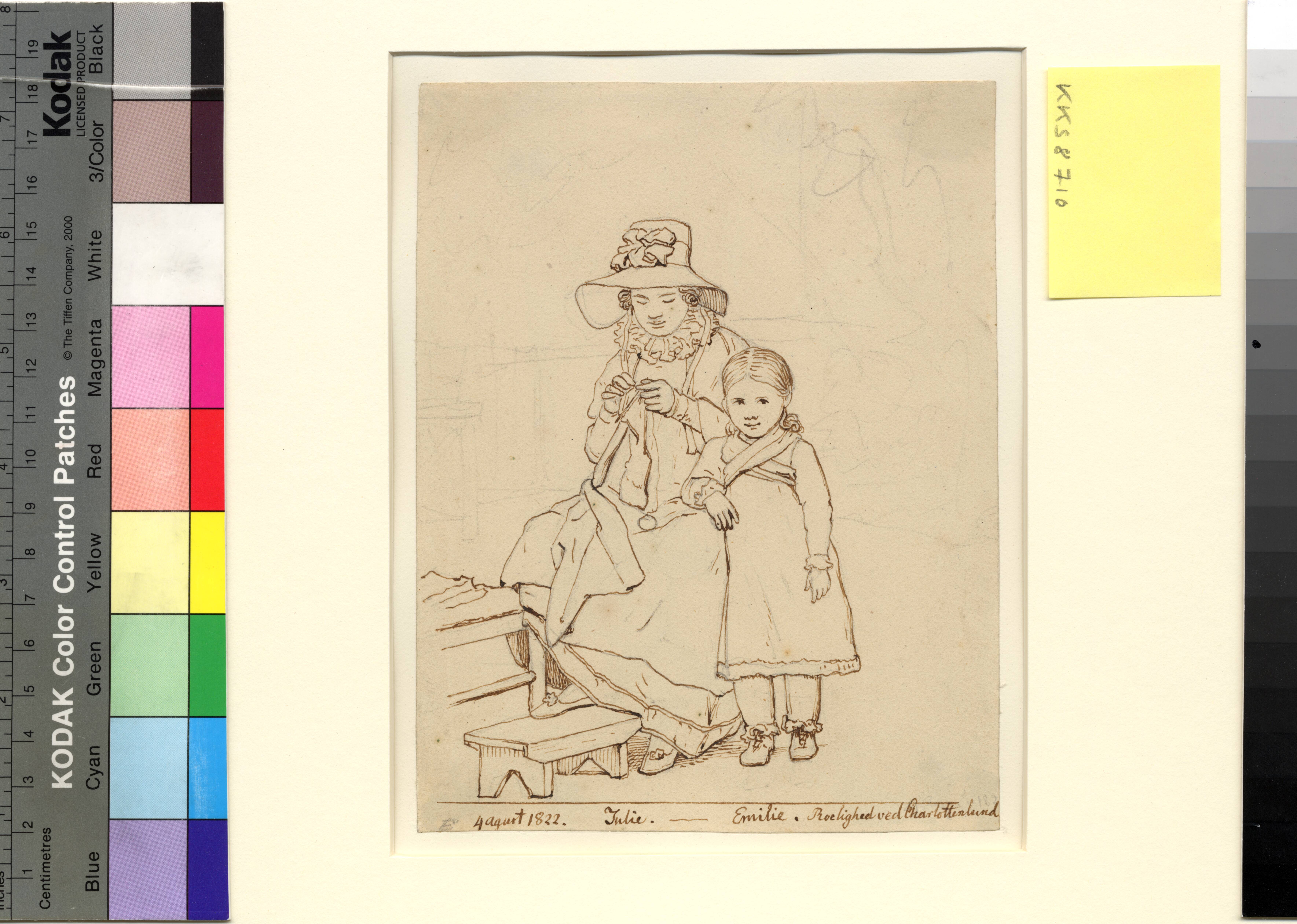 Eckersberg's Wife Julie and their Daughter Emilie