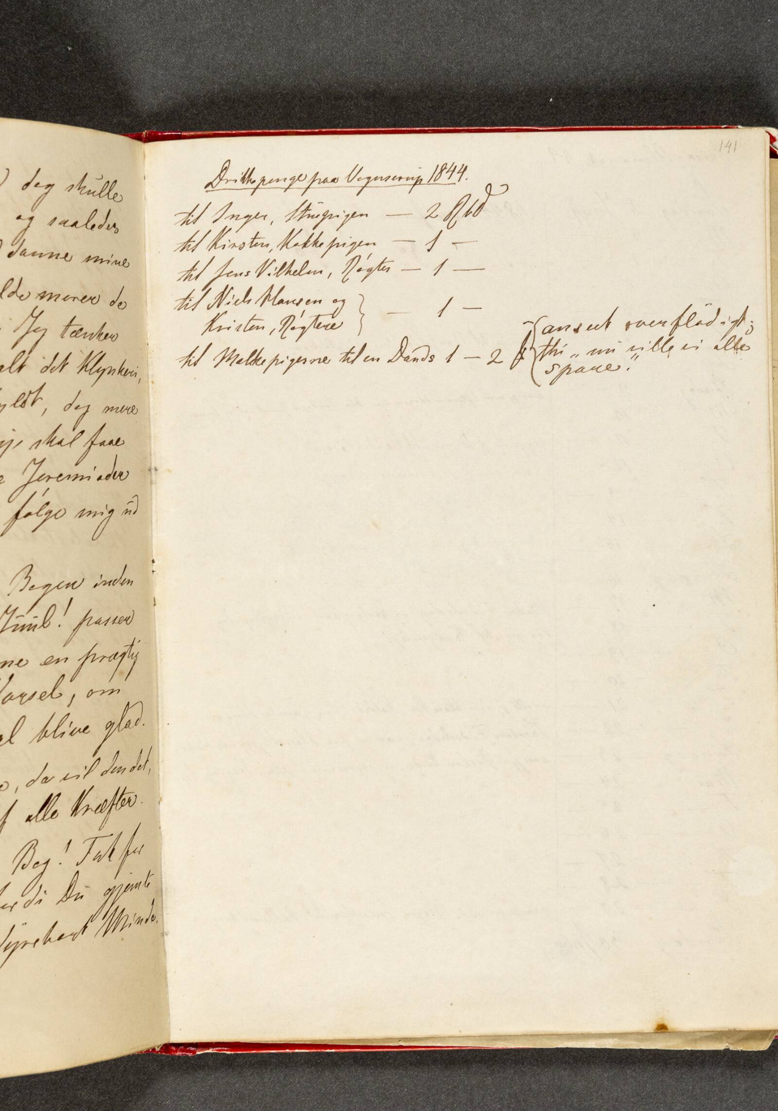 Drikkepenge. Side 141, Johan Thomas Lundbye, 1844