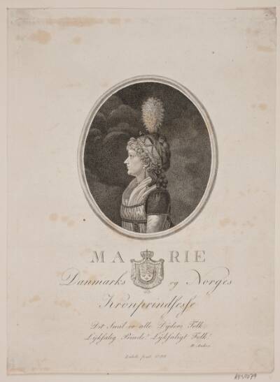 Portræt af Kronprinsesse Marie