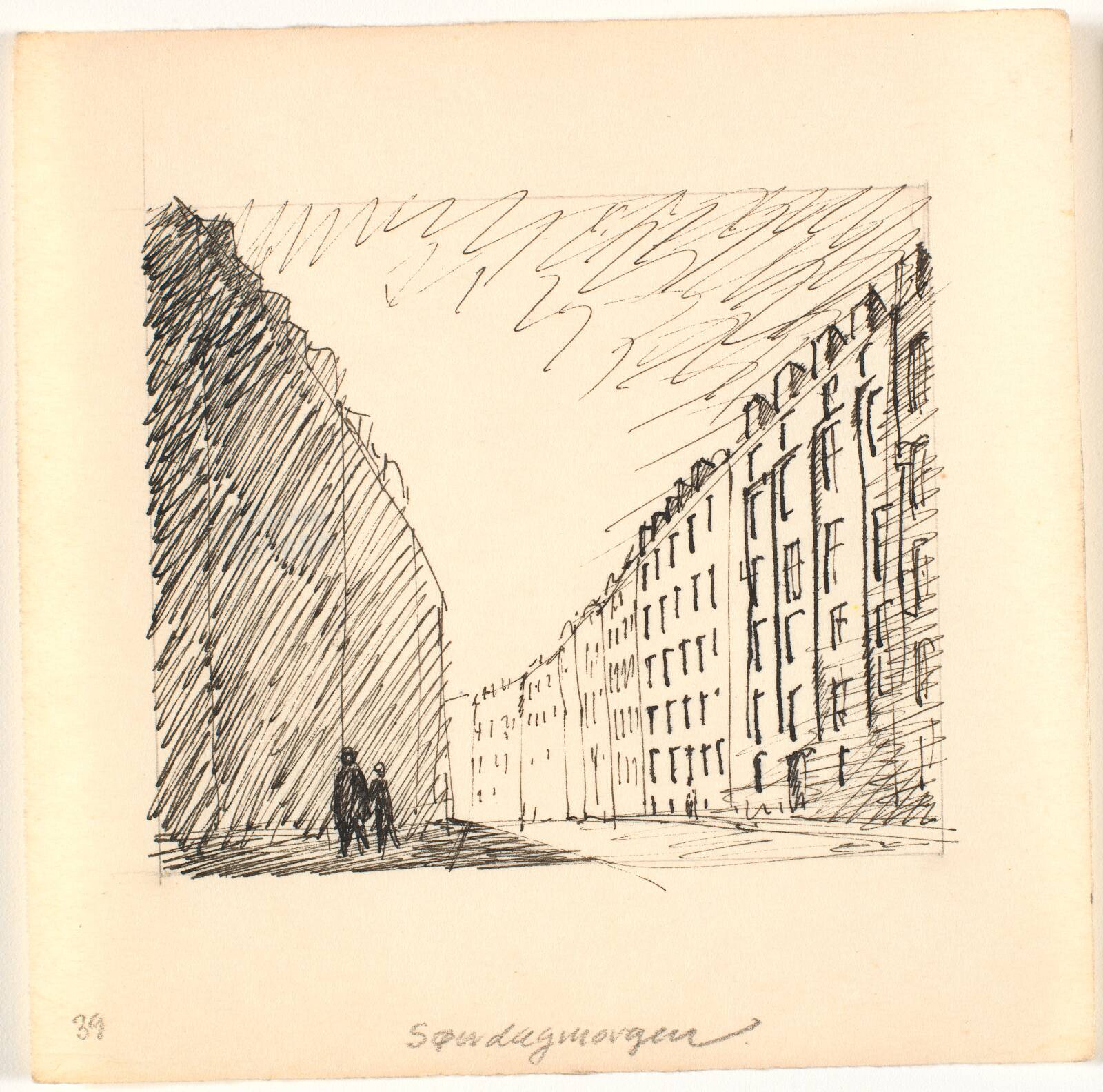 Søndagmorgen, Palle Nielsen, 1949