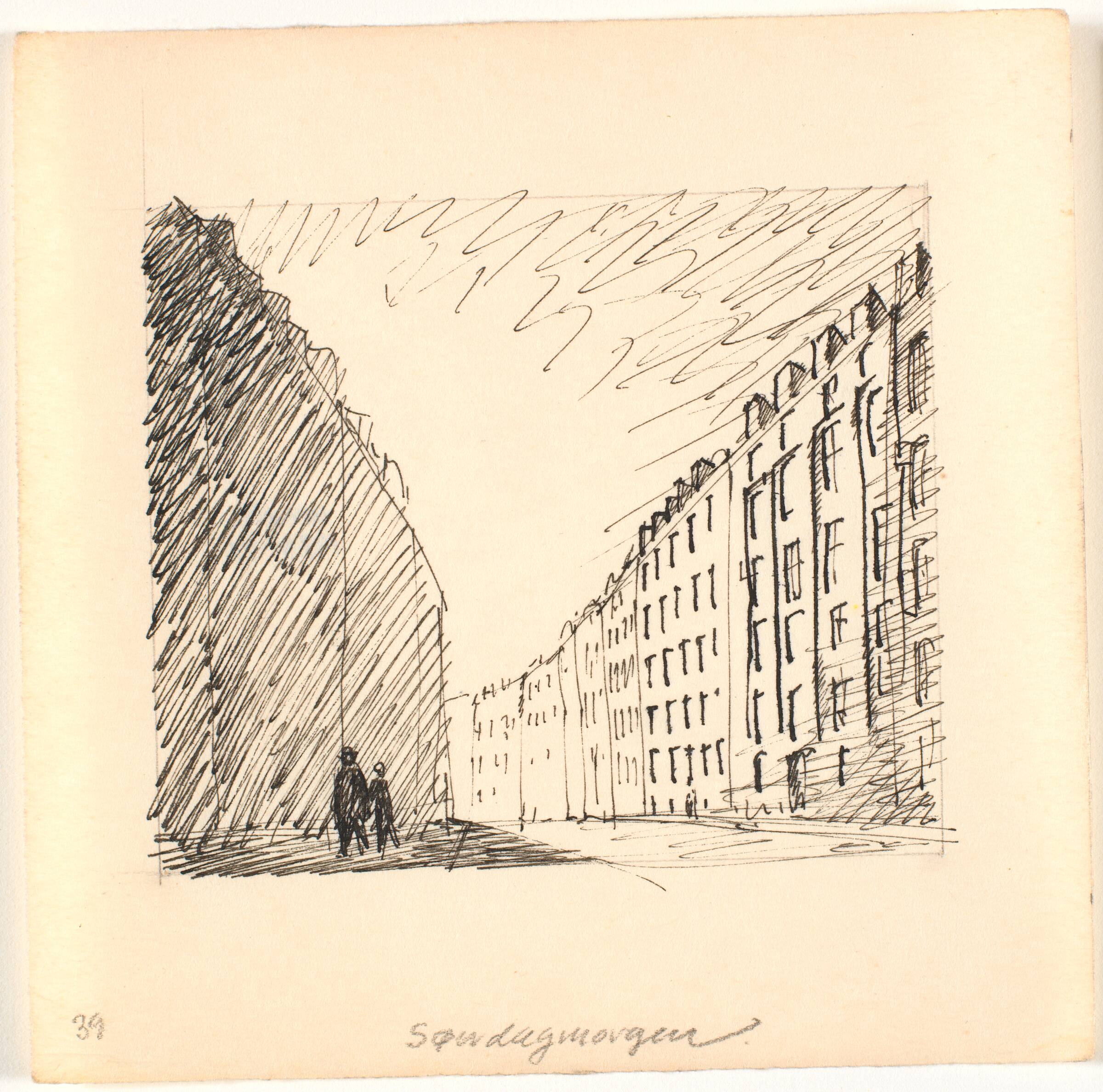 Søndagmorgen, Palle Nielsen, 1949