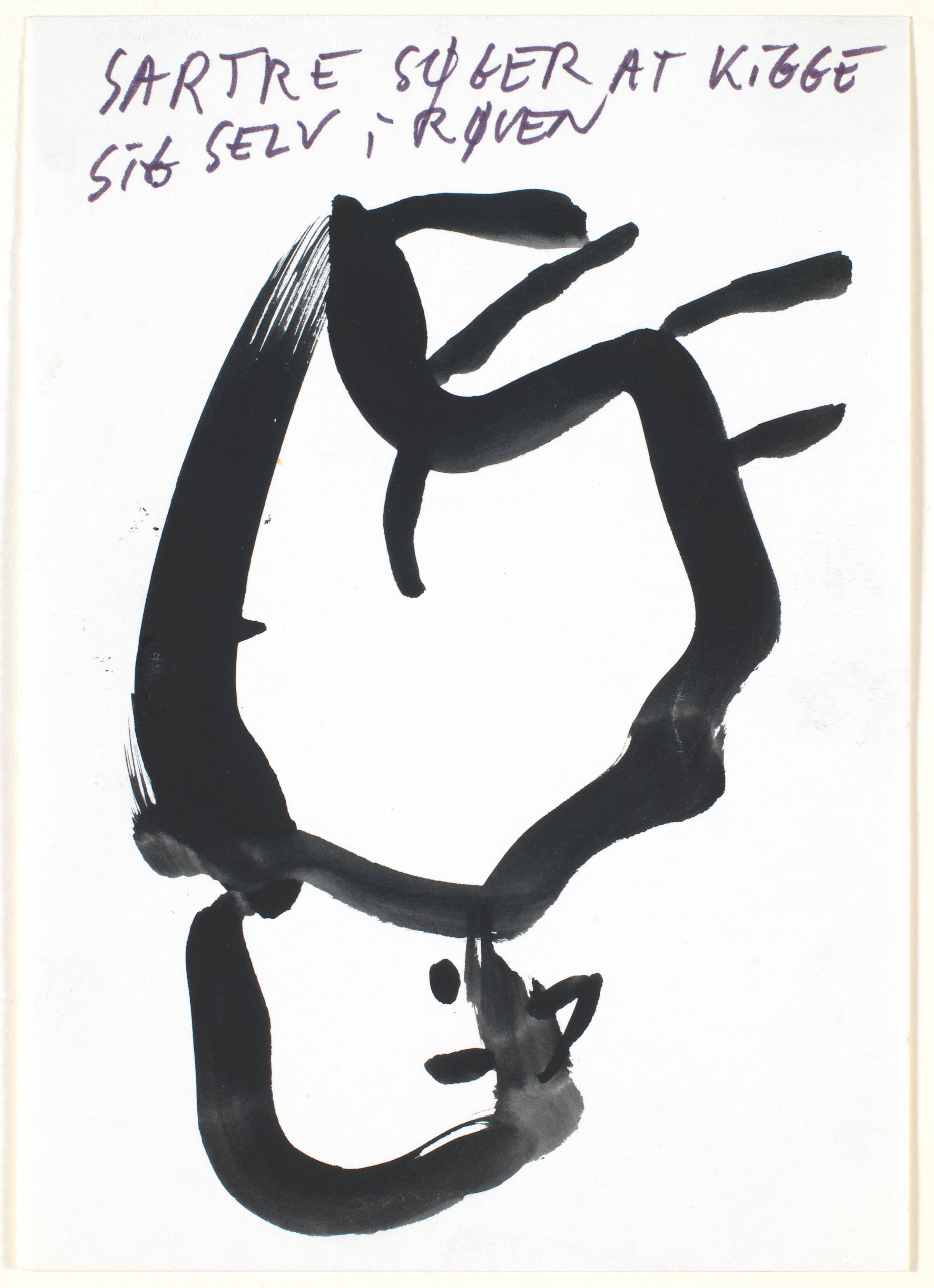 Sartre søger at kigge sig selv i røven, Claus Carstensen, 1982