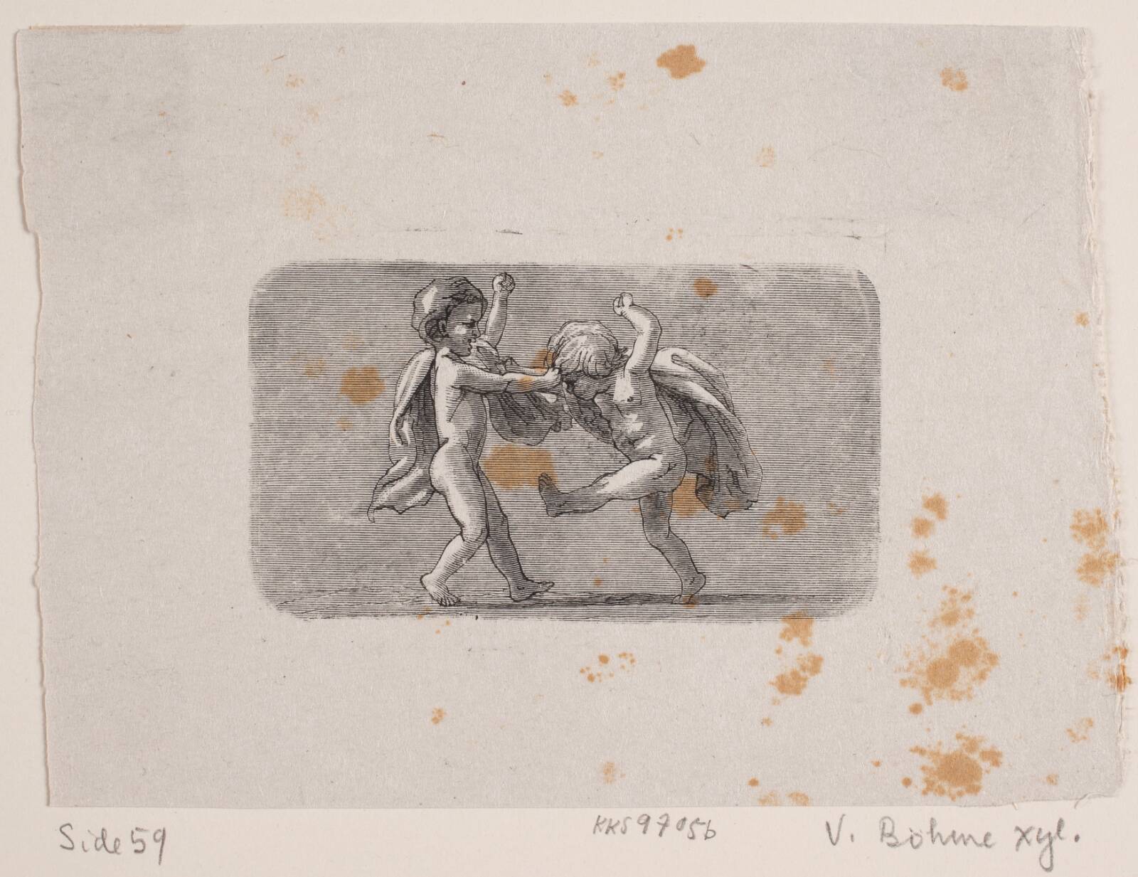 Vignet til "Overfaldet i bjergene", Waldemar Bøhme, 1878