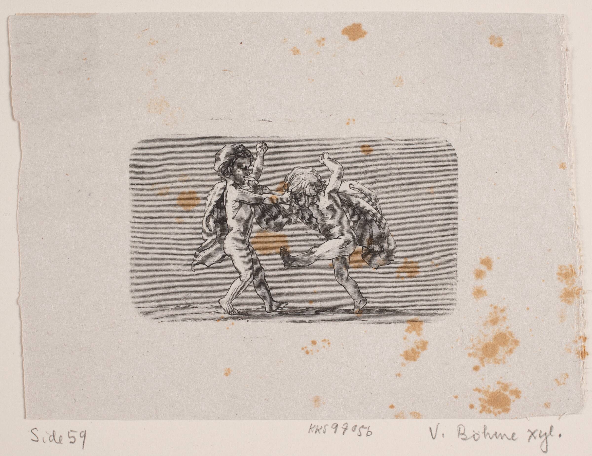 Vignet til "Overfaldet i bjergene", Waldemar Bøhme, 1878