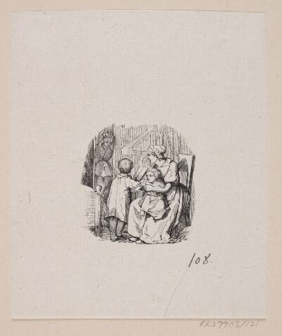 Illustration til "Lille Tuk" i H.C. Andersen, "Eventyr og Historier", Bind 2