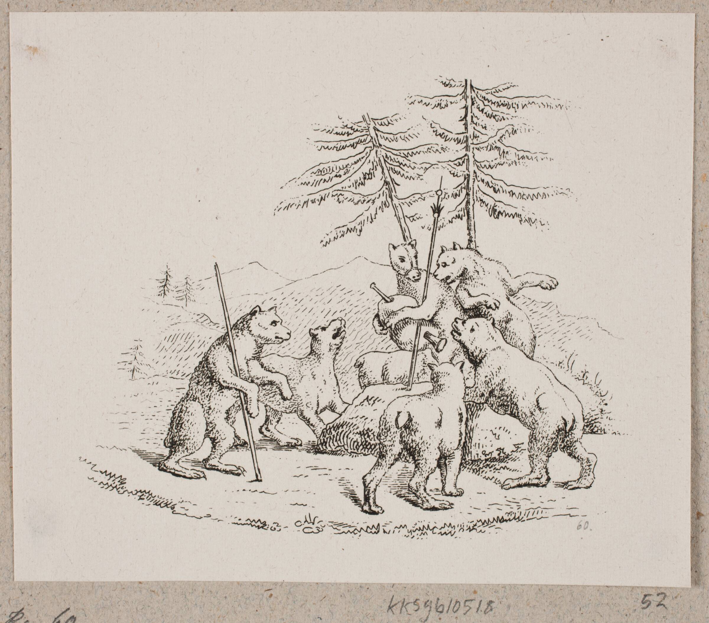 Den bortjagne bjørn, Oluf Olufsen Bagge, 1831-1833