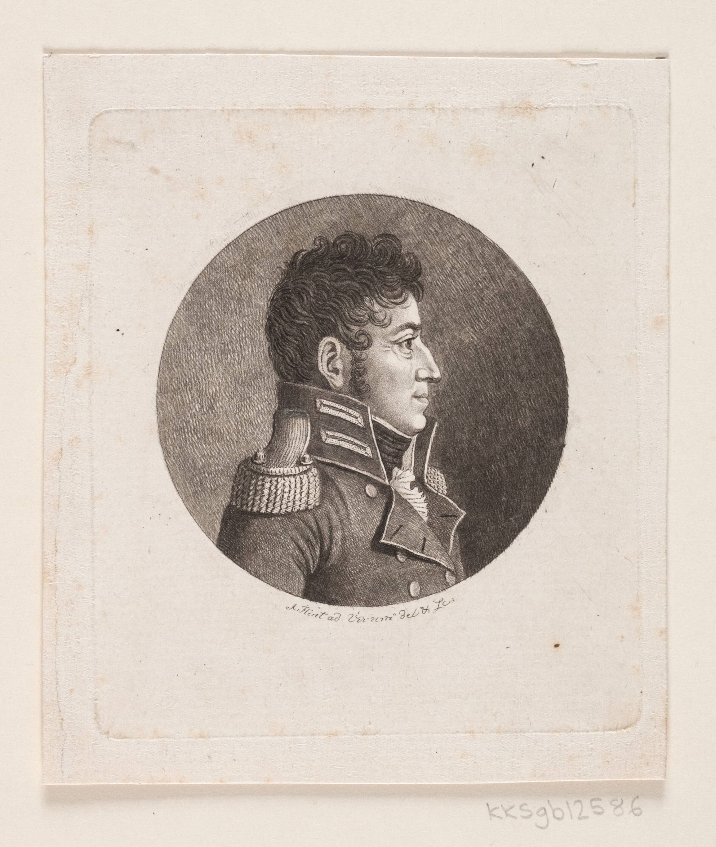 Ubekendt mandsportræt, Andreas Flint, 1767-1824