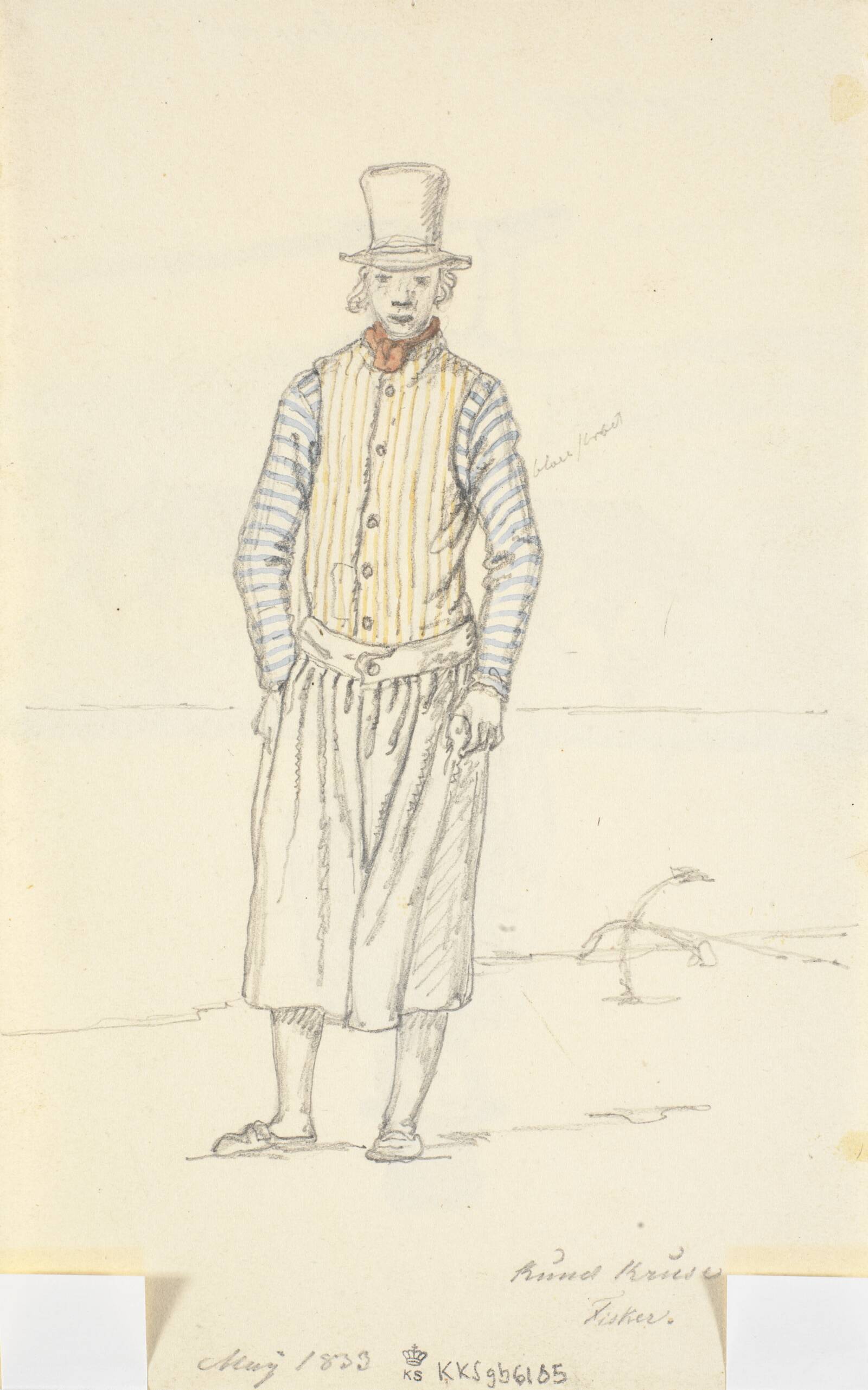 Knud Kruse. Fisker, Martinus Rørbye, 1833