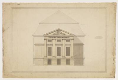 Komediehuset. Forslag til facade