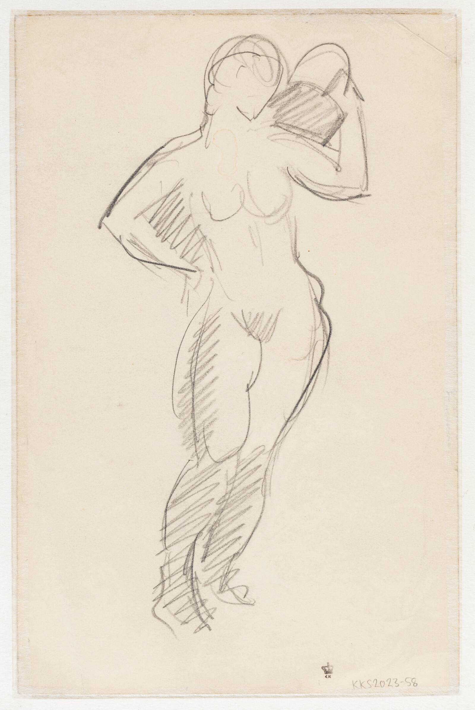 Modelstudie, Ubekendt, 1900-1950