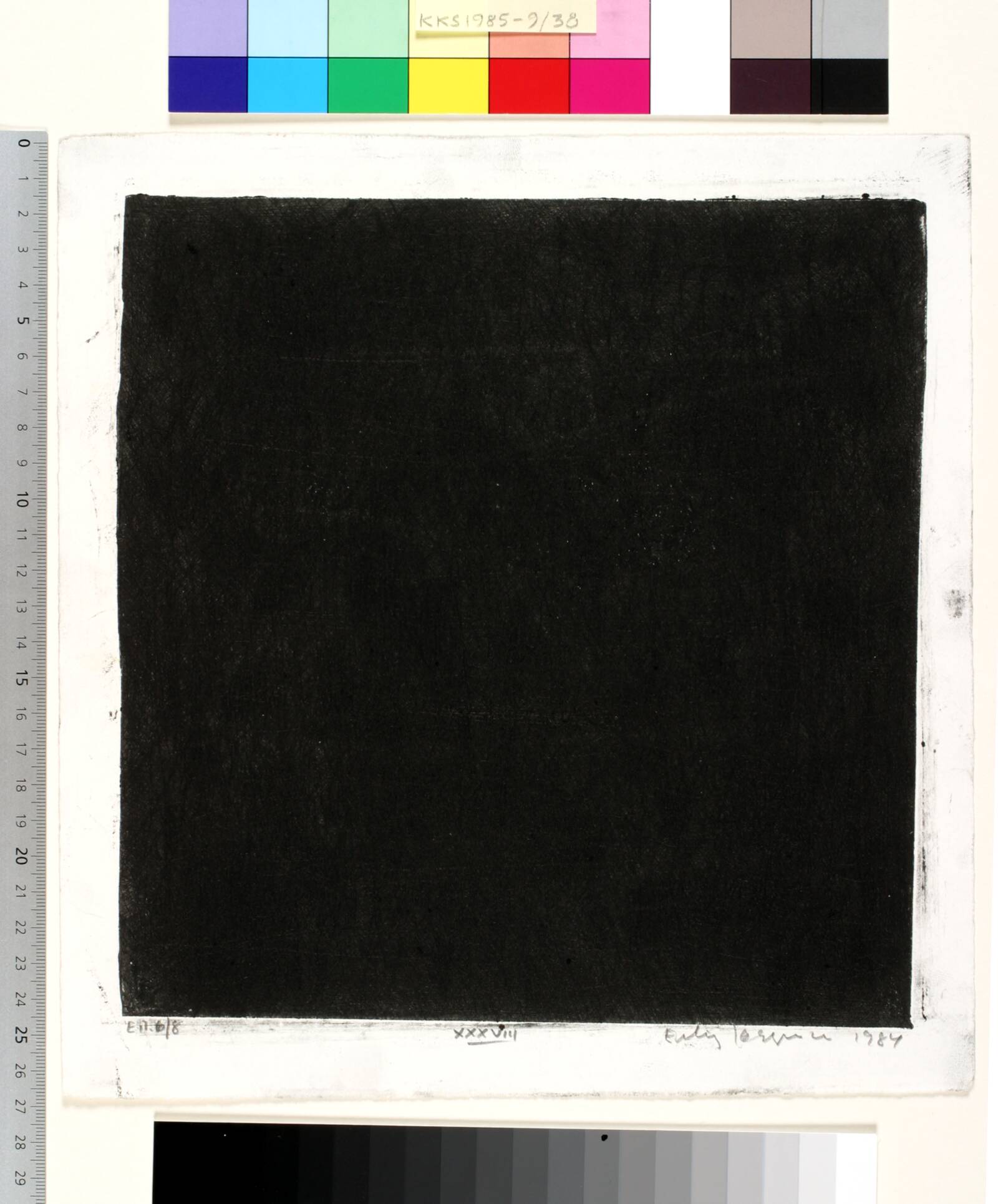 Dagbogsblad XXXVIII, Erling Jørgensen, 1984