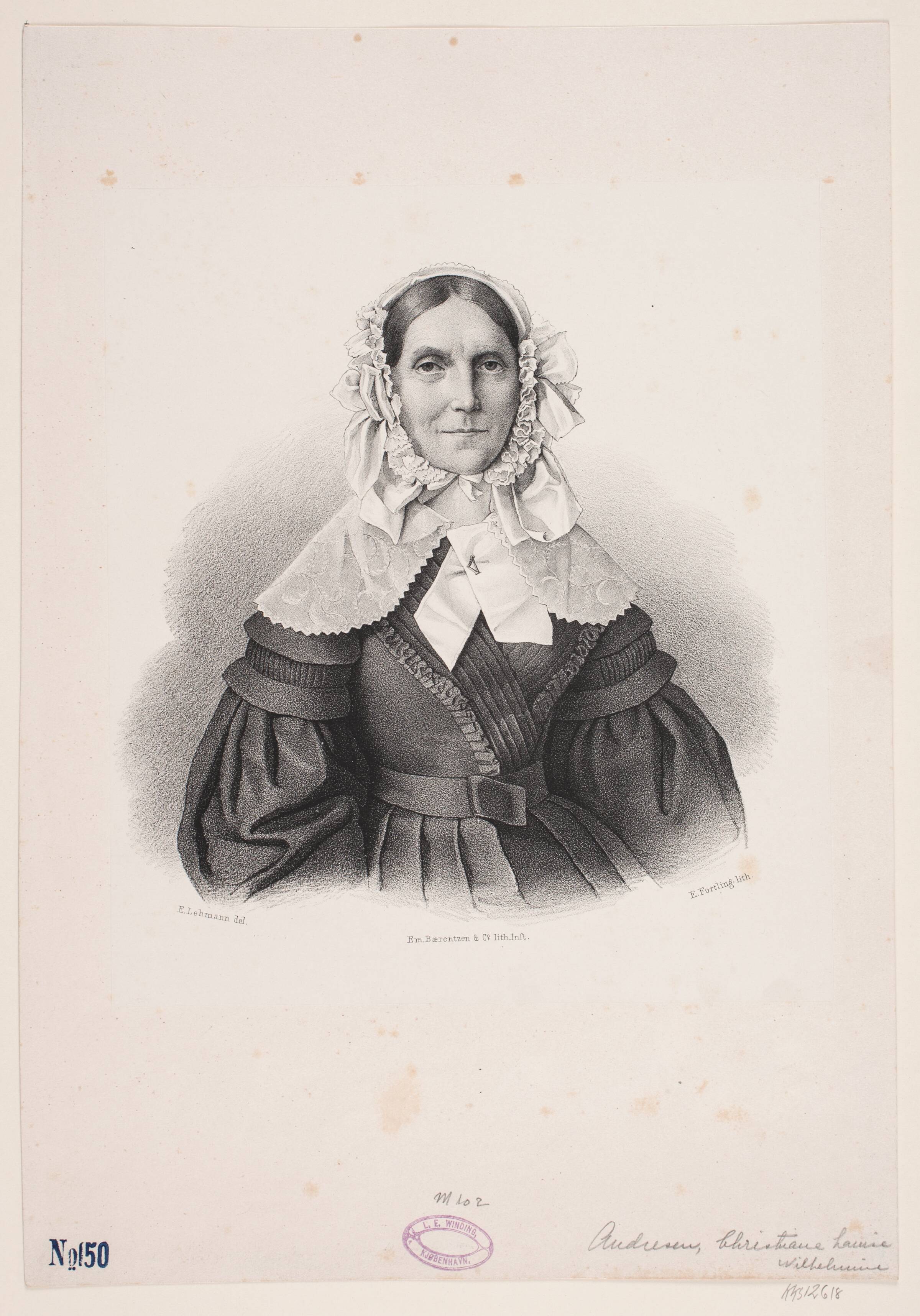 Christiane Andersen, Edvard Fortling, 1809-1875