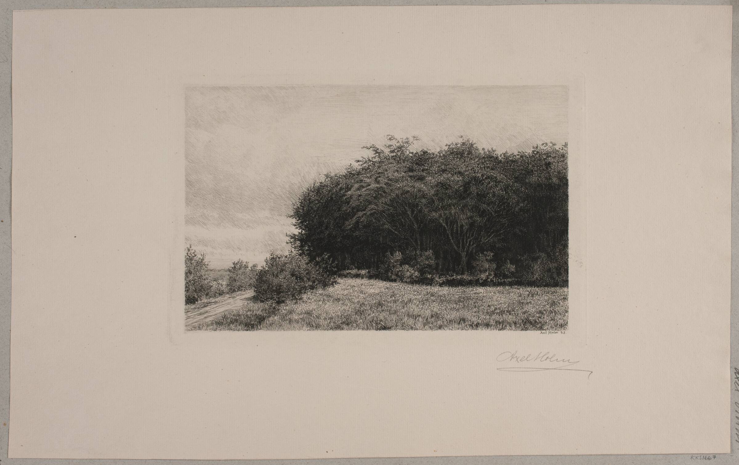 I udkanten af Græsted, Axel Holm, 1893