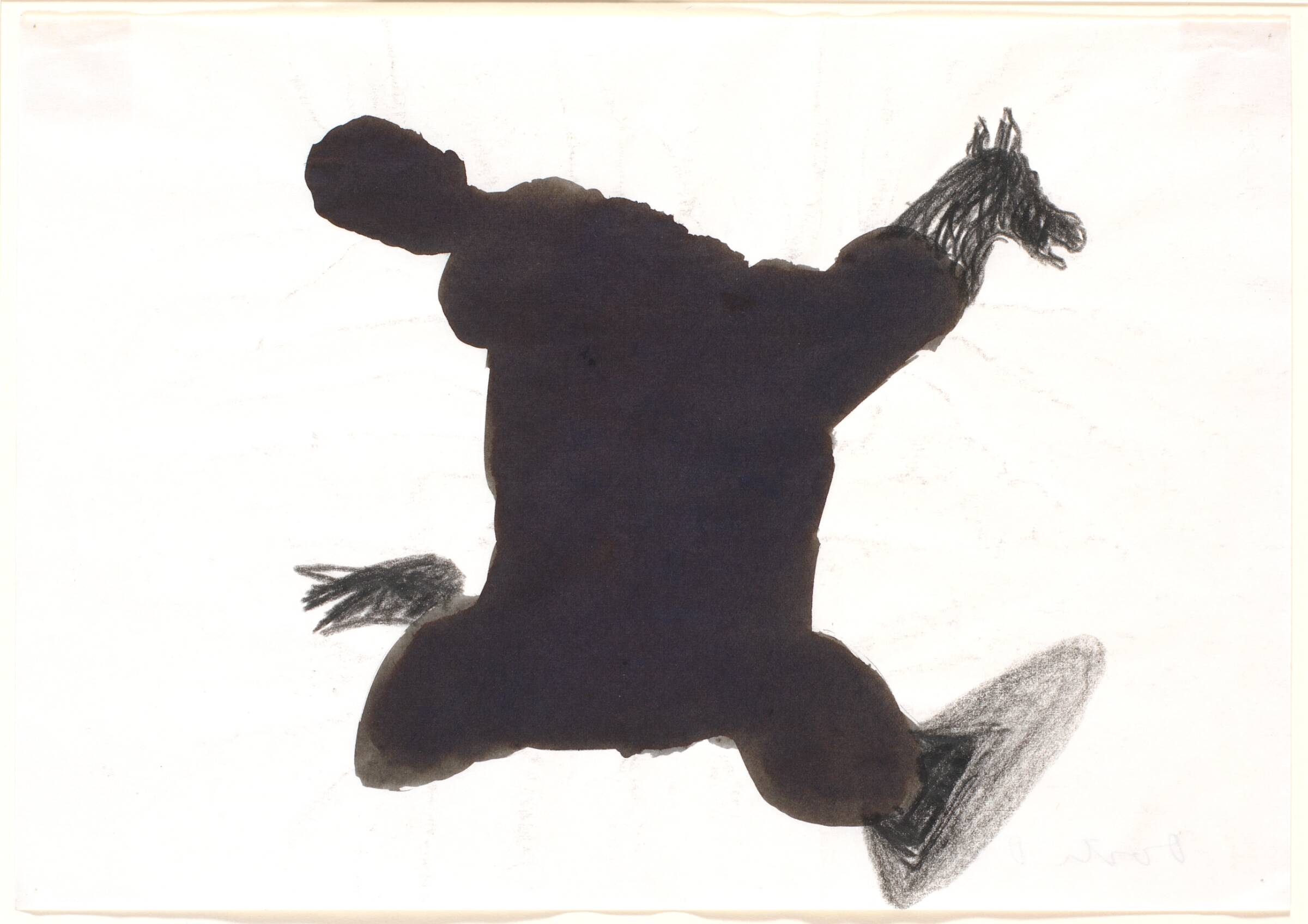 Hybridfigur af menneske og hest, Dorte Dahlin, 1984