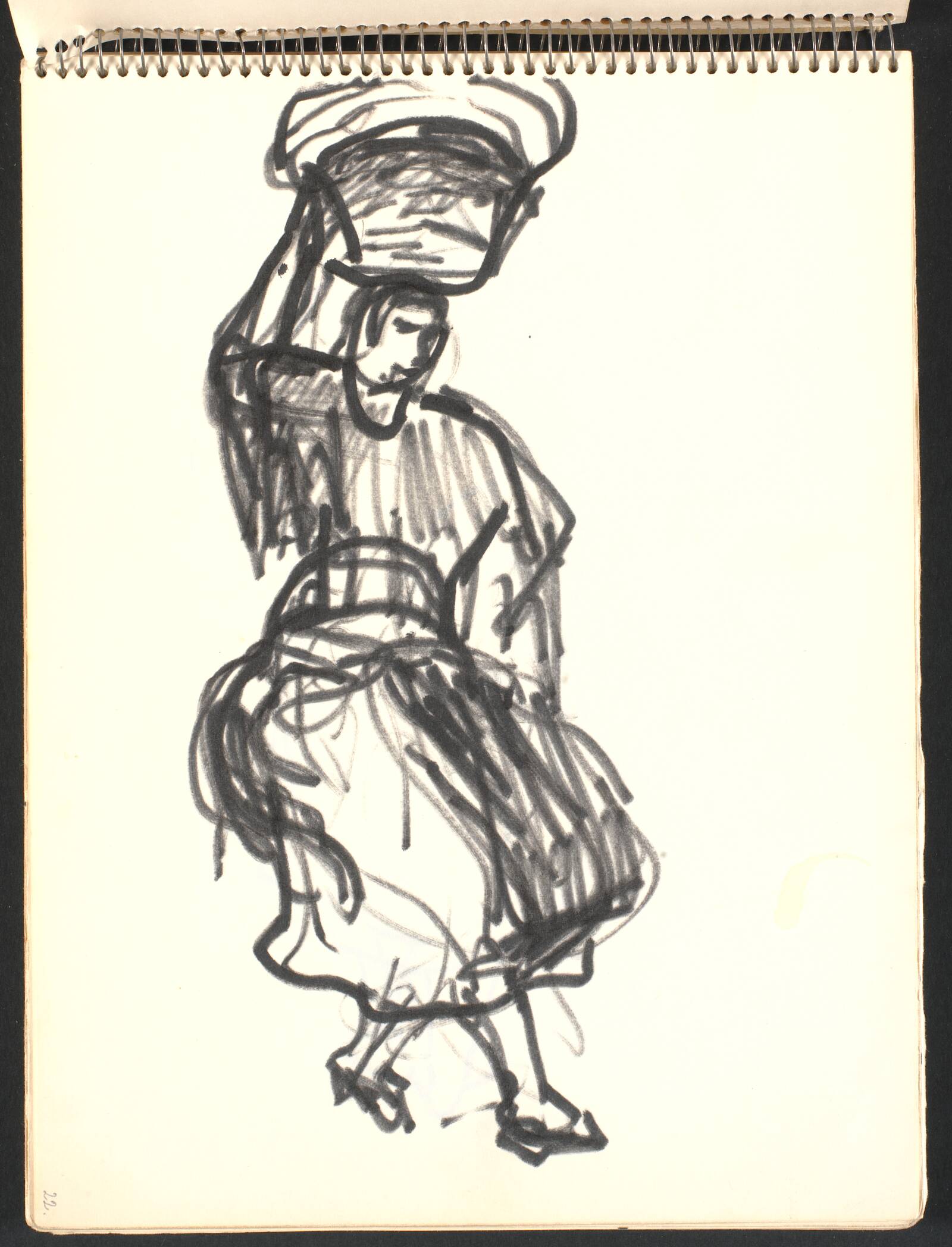 Kvinde med byrde på hovedet, Gottfred Eickhoff, 1952