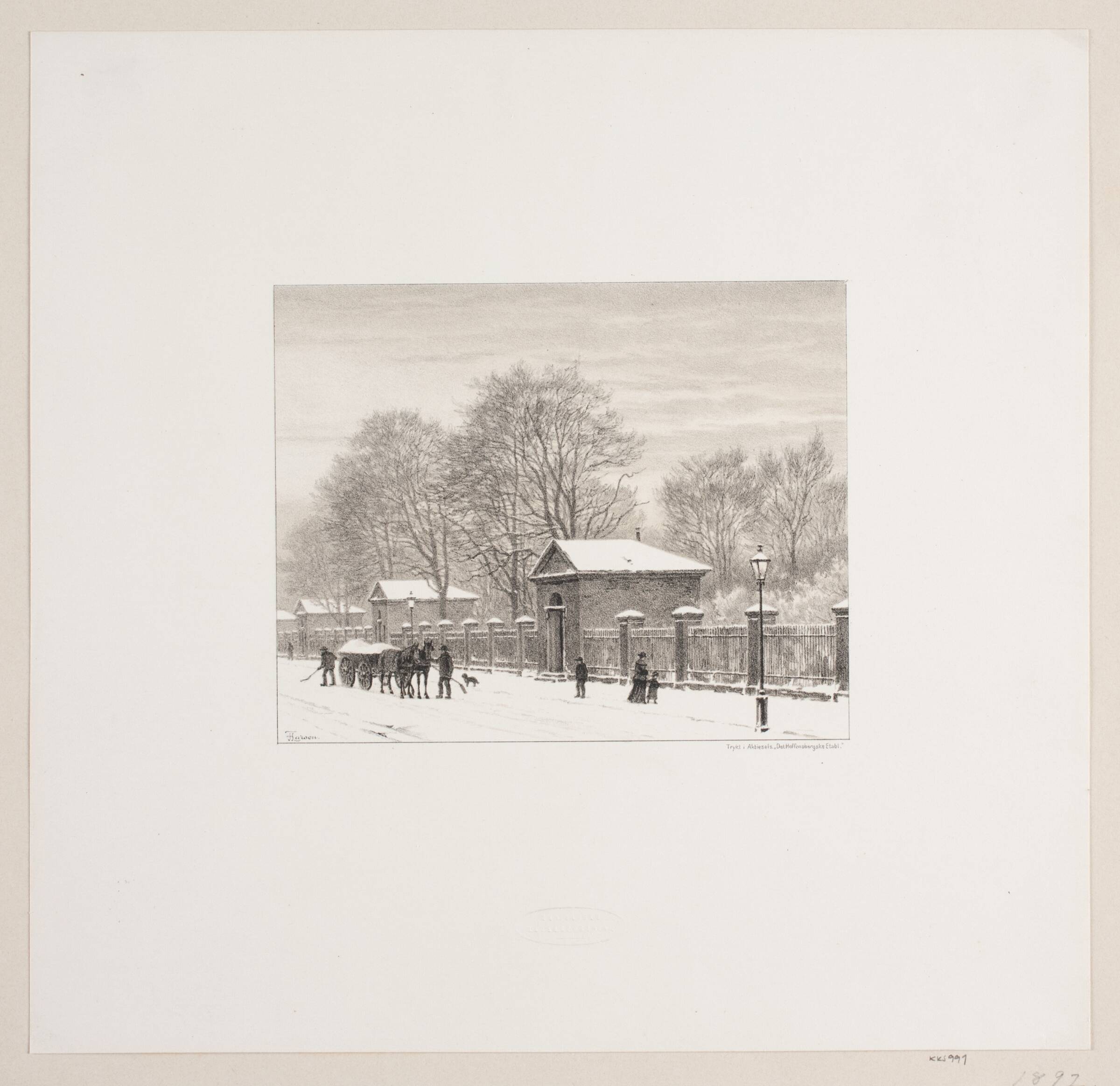 Fra Kronprinsessegade, F. Larsen, 1891