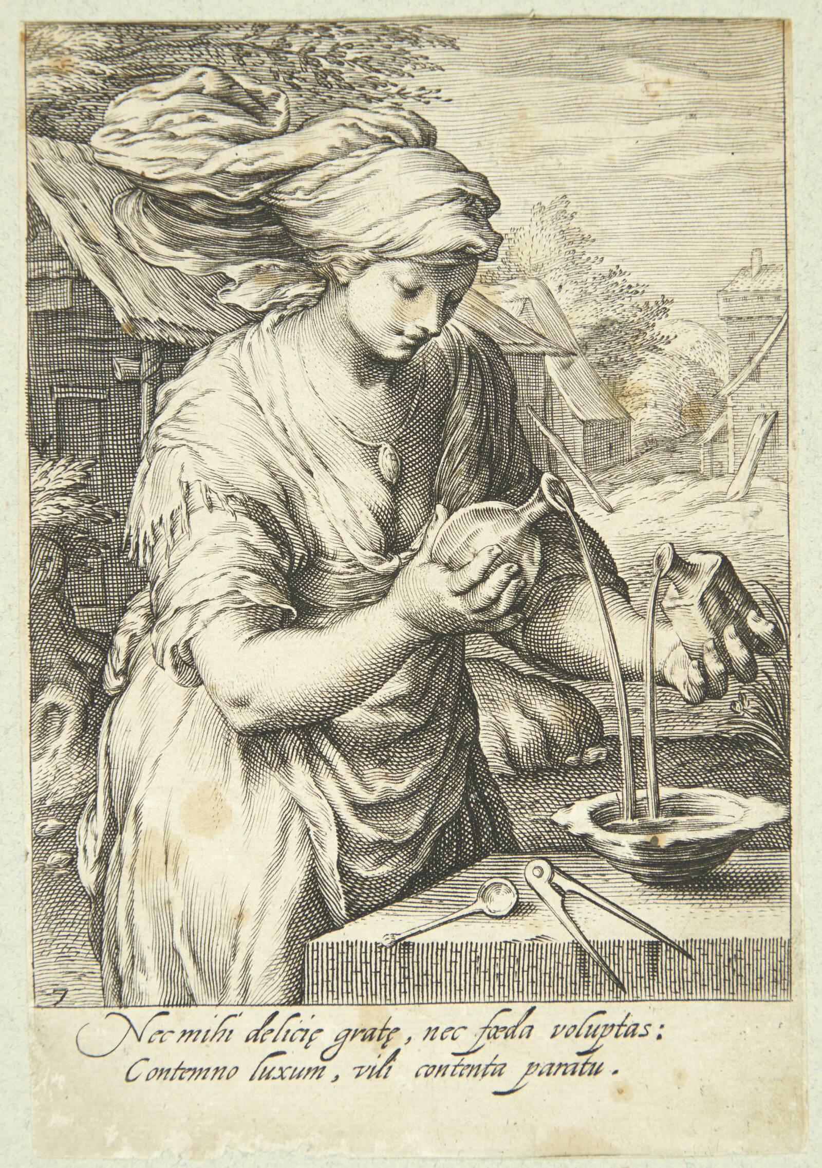 Mådehold, Jacob Matham, 1597