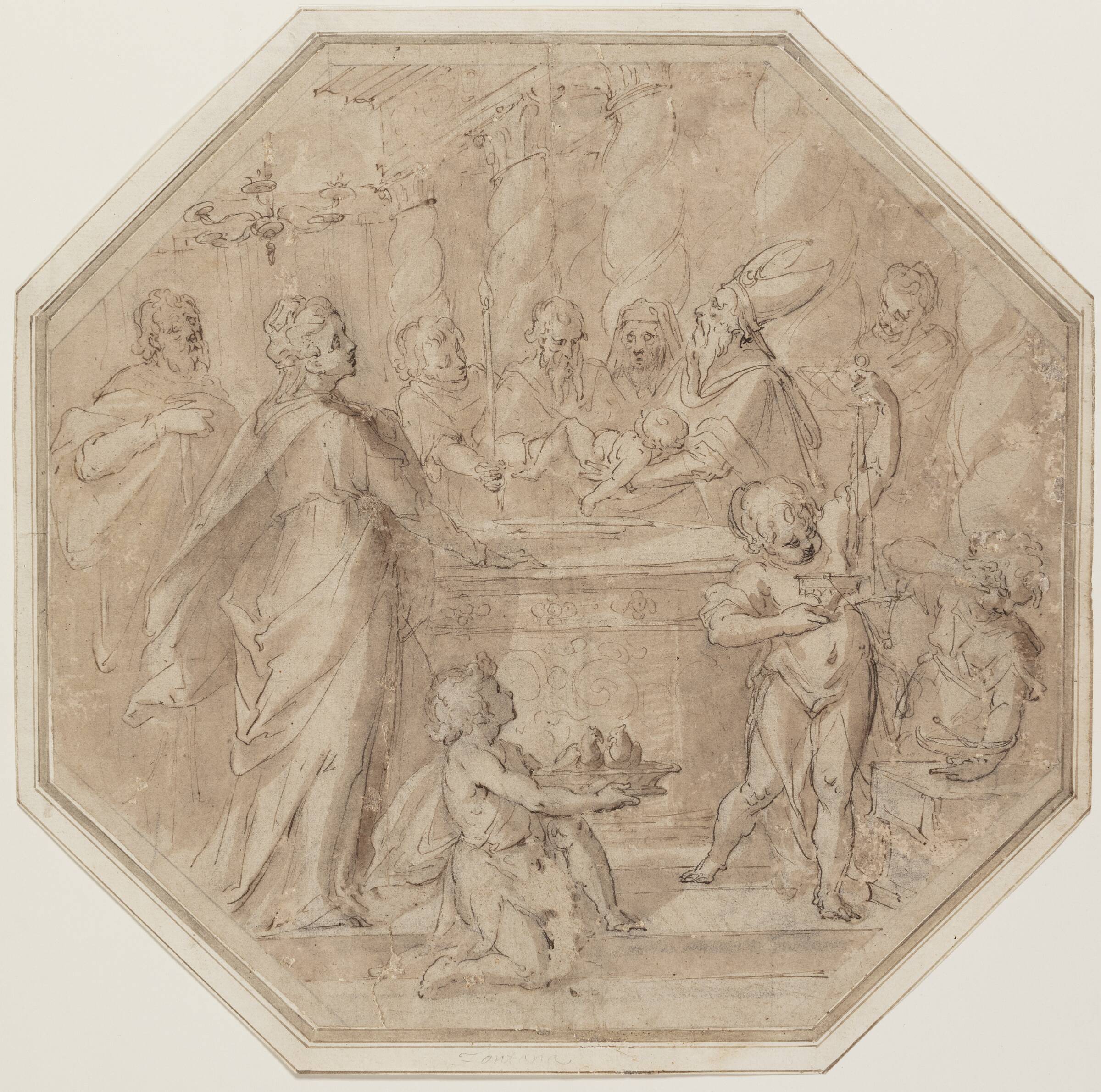 Fremstillingen i templet, Prospero Fontana, 1525-1600
